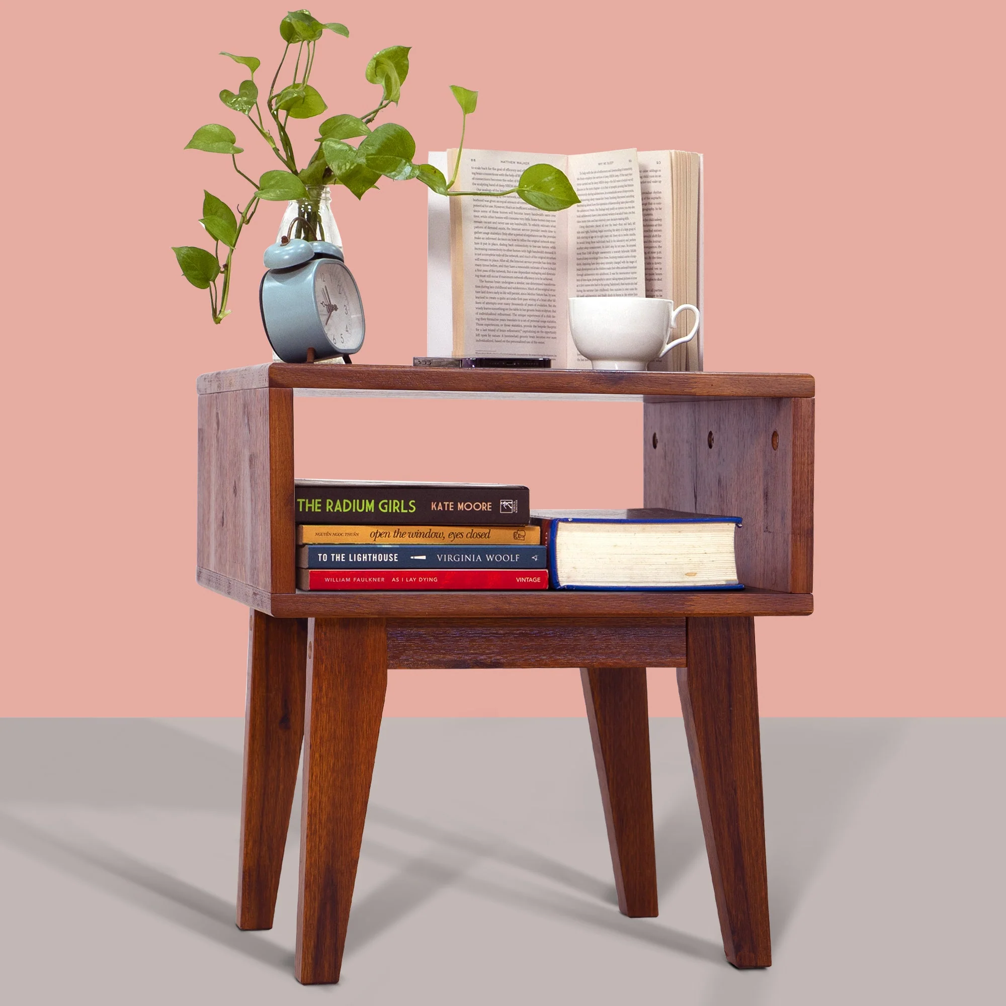 Acacia Serena Solid Wood Nightstand - Elegant and Durable Bedside Storage - Image 42