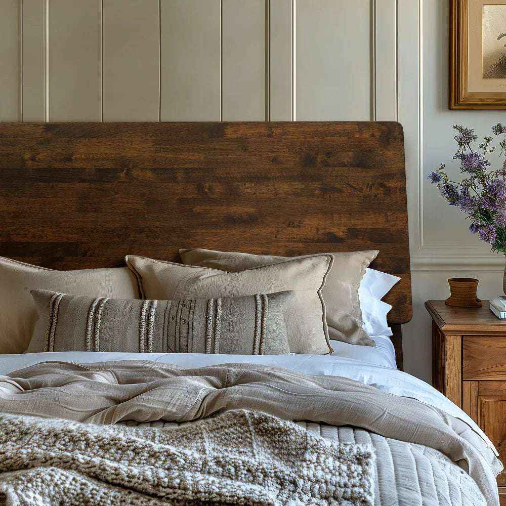 Acacia Serenity Deluxe Wood Platform Bed Frame - Elegant and Durable Design - Image 6