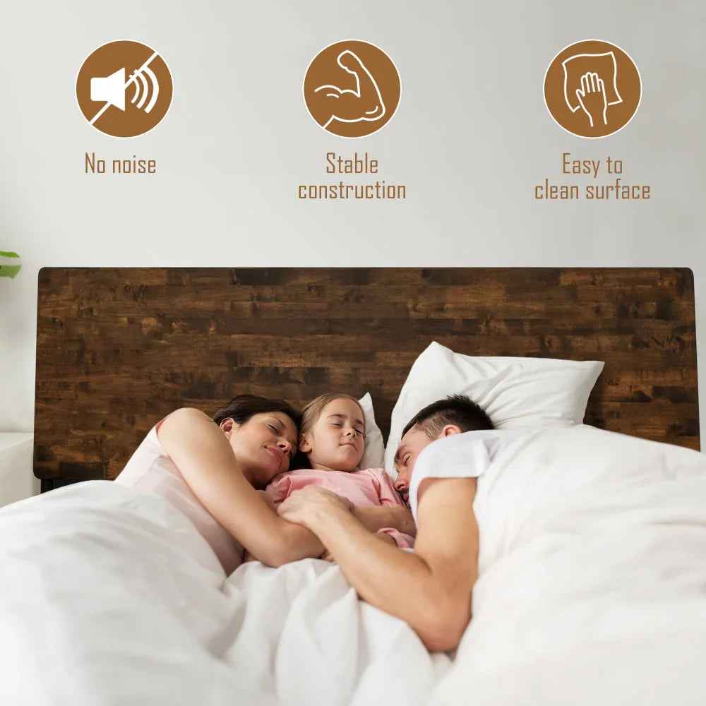 Acacia Serenity Deluxe Wood Platform Bed Frame - Elegant and Durable Design - Image 7