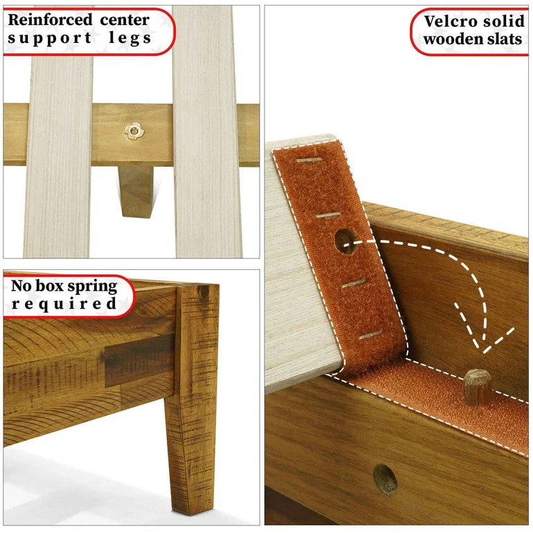 Acacia Sierra Deluxe Solid Wood Bed Frame - Image 10