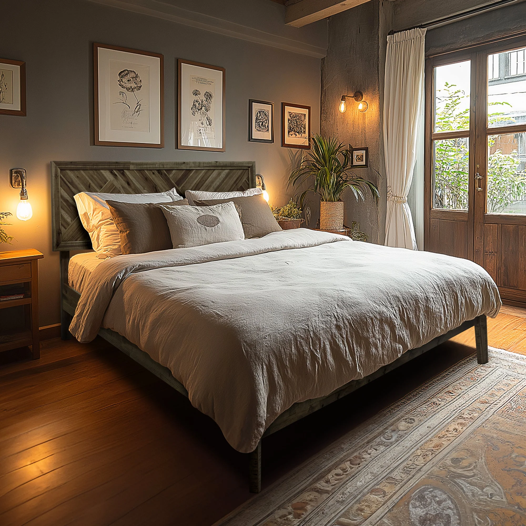 Acacia Sierra Deluxe Solid Wood Bed Frame - Image 12
