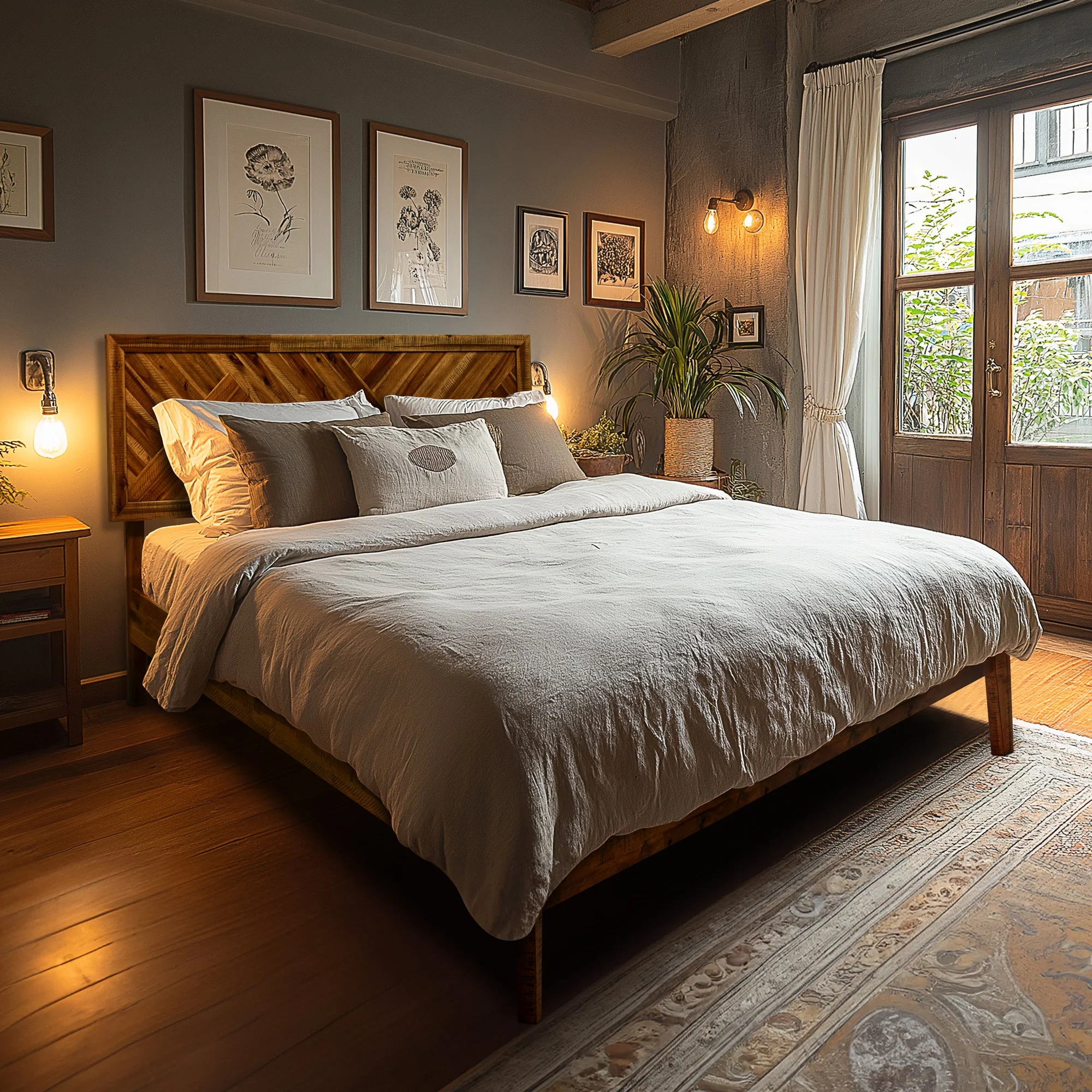 Acacia Sierra Deluxe Solid Wood Bed Frame - Image 22