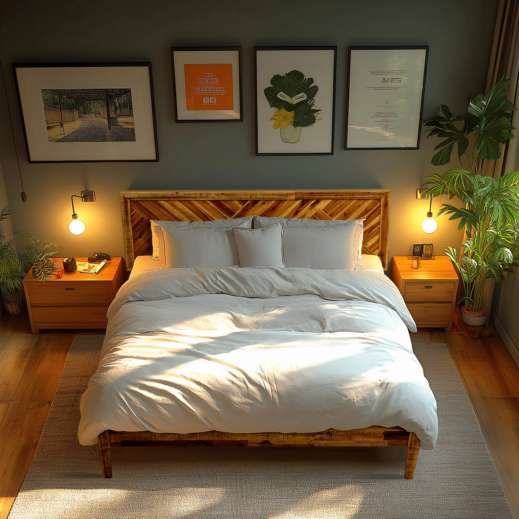 Acacia Sierra Deluxe Solid Wood Bed Frame - Image 25