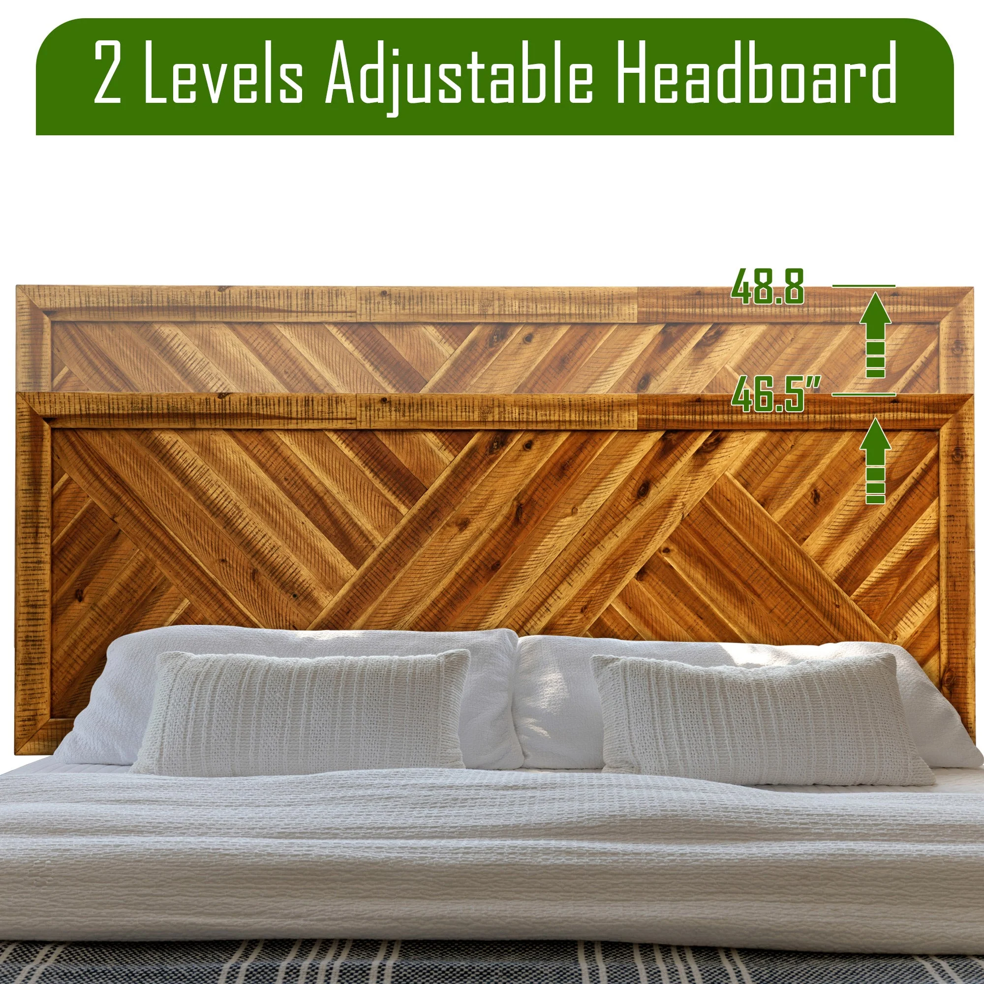 Acacia Sierra Deluxe Solid Wood Bed Frame - Image 27