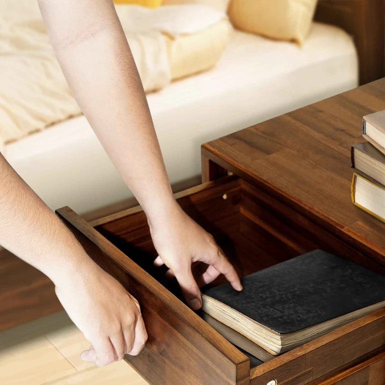 Acacia Sofia 1-Drawer Solid Wood Nightstand for Stylish Storage - Image 21