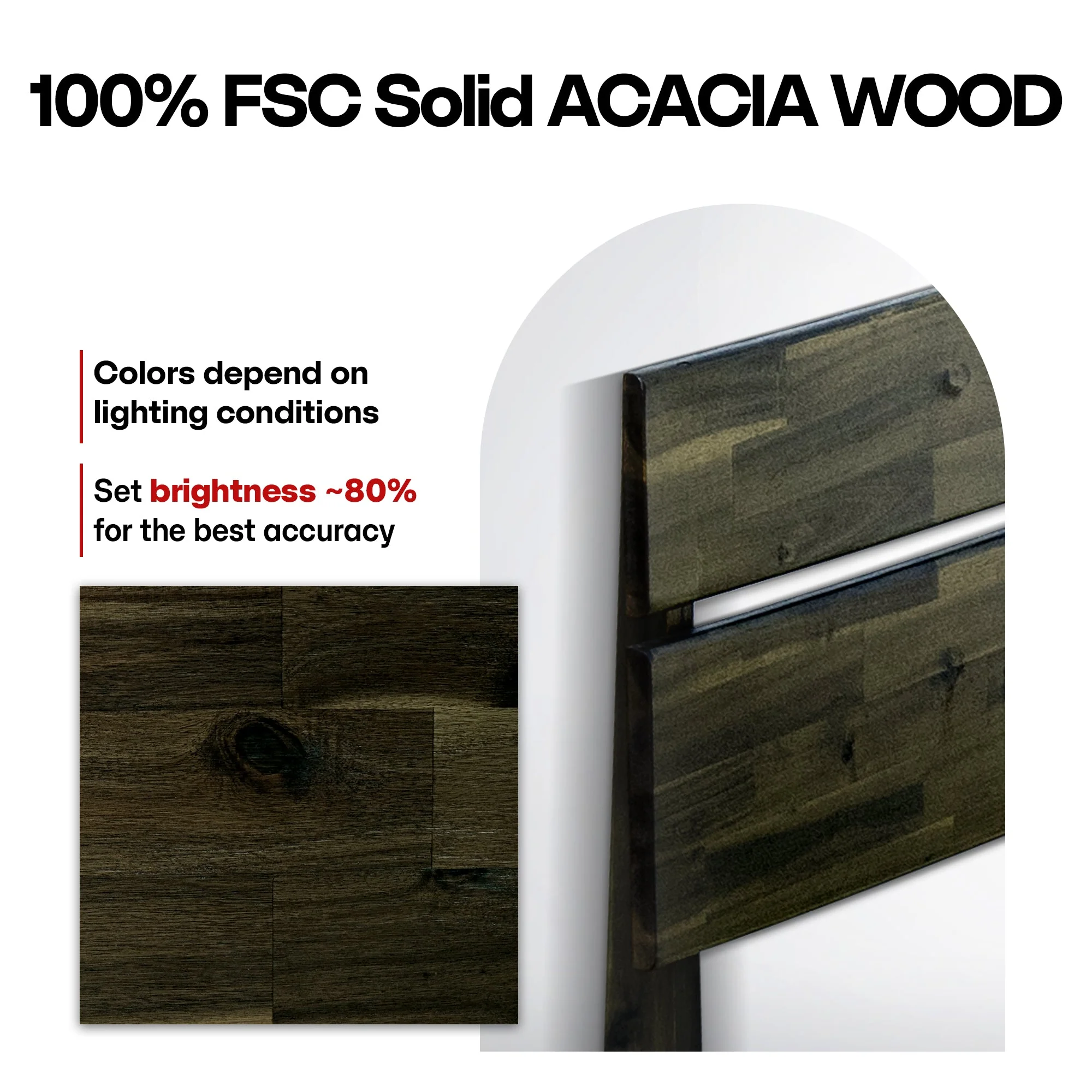Acacia Solid Wood Bed Frame - Aurora Style for a Stylish Bedroom - Image 12