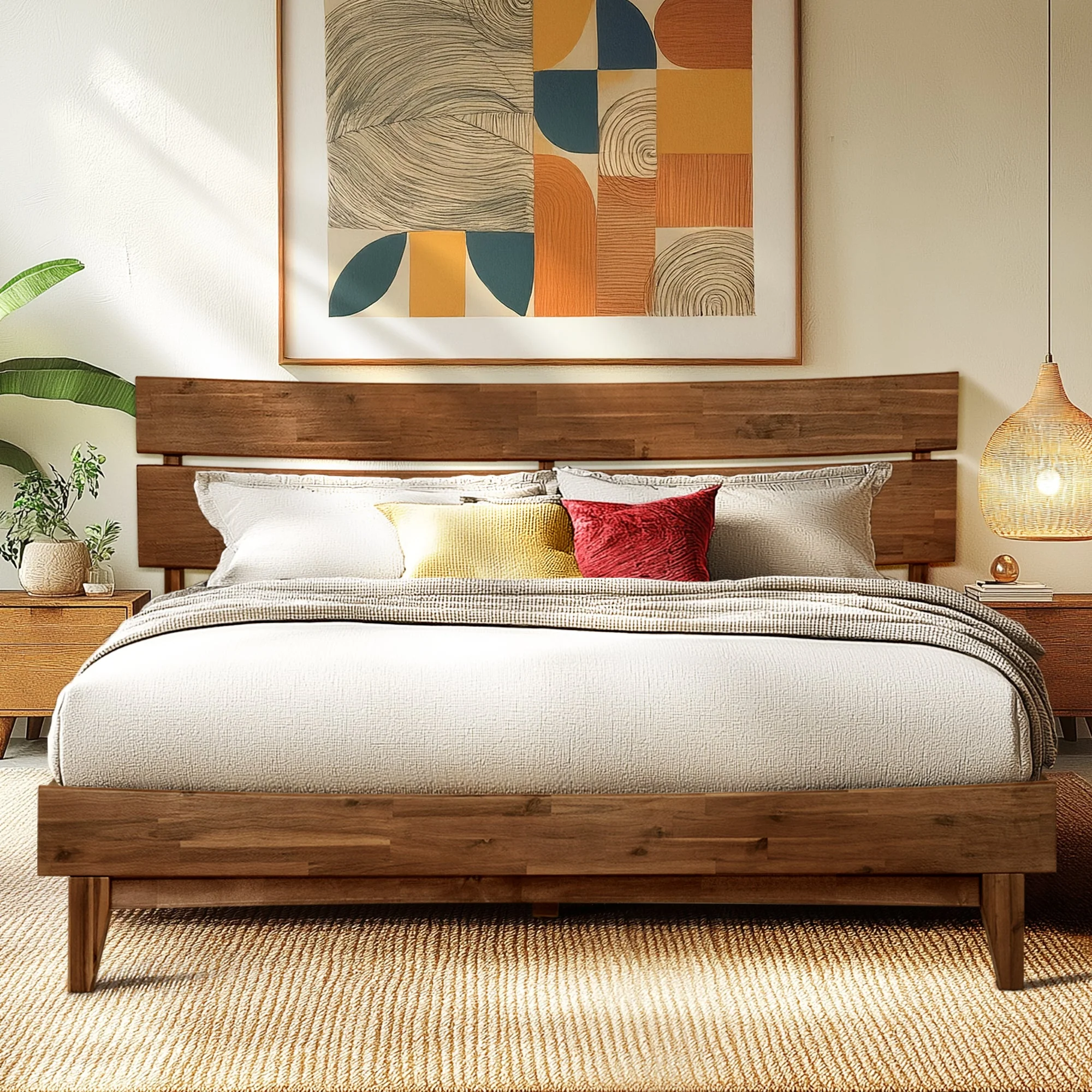 Acacia Solid Wood Bed Frame - Aurora Style for a Stylish Bedroom - Image 14