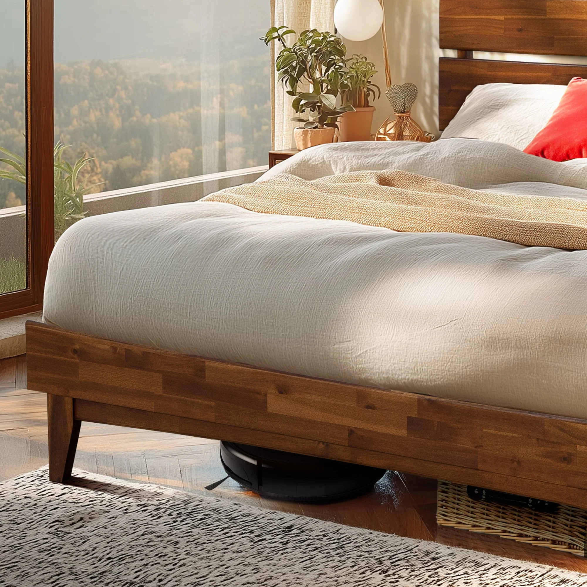 Acacia Solid Wood Bed Frame - Aurora Style for a Stylish Bedroom - Image 18