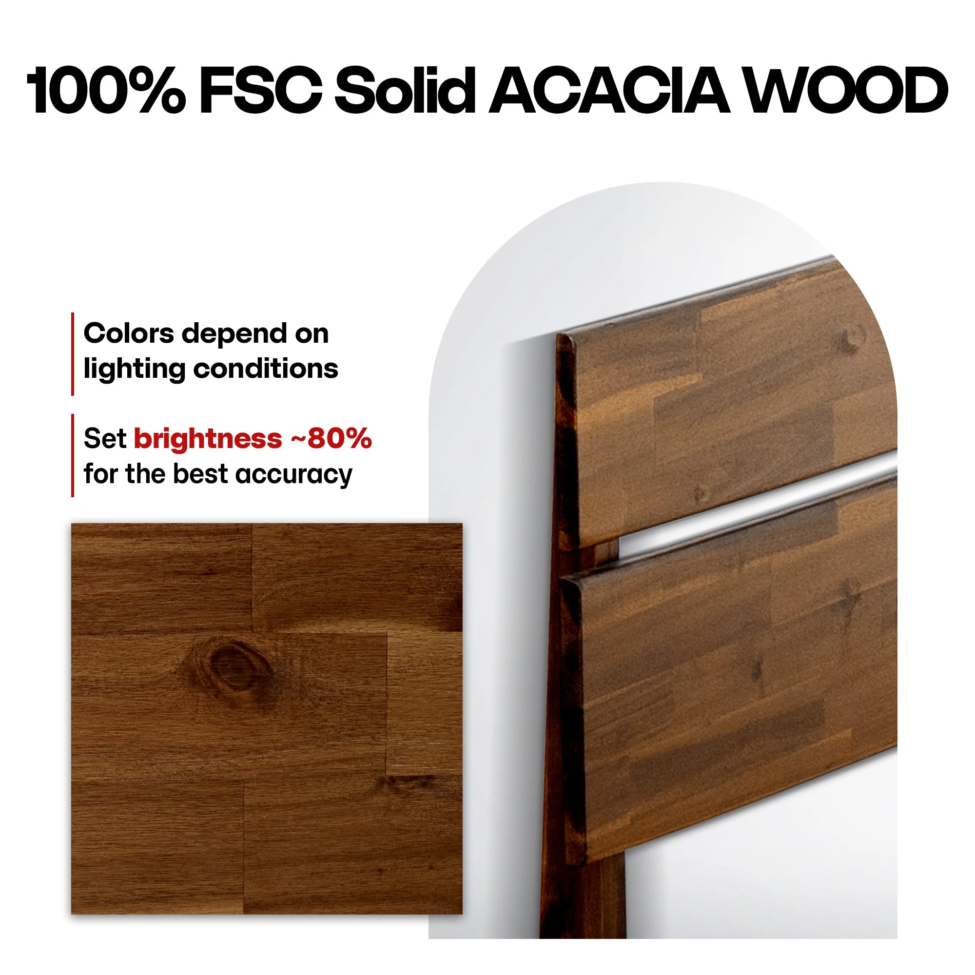 Acacia Solid Wood Bed Frame - Aurora Style for a Stylish Bedroom - Image 25