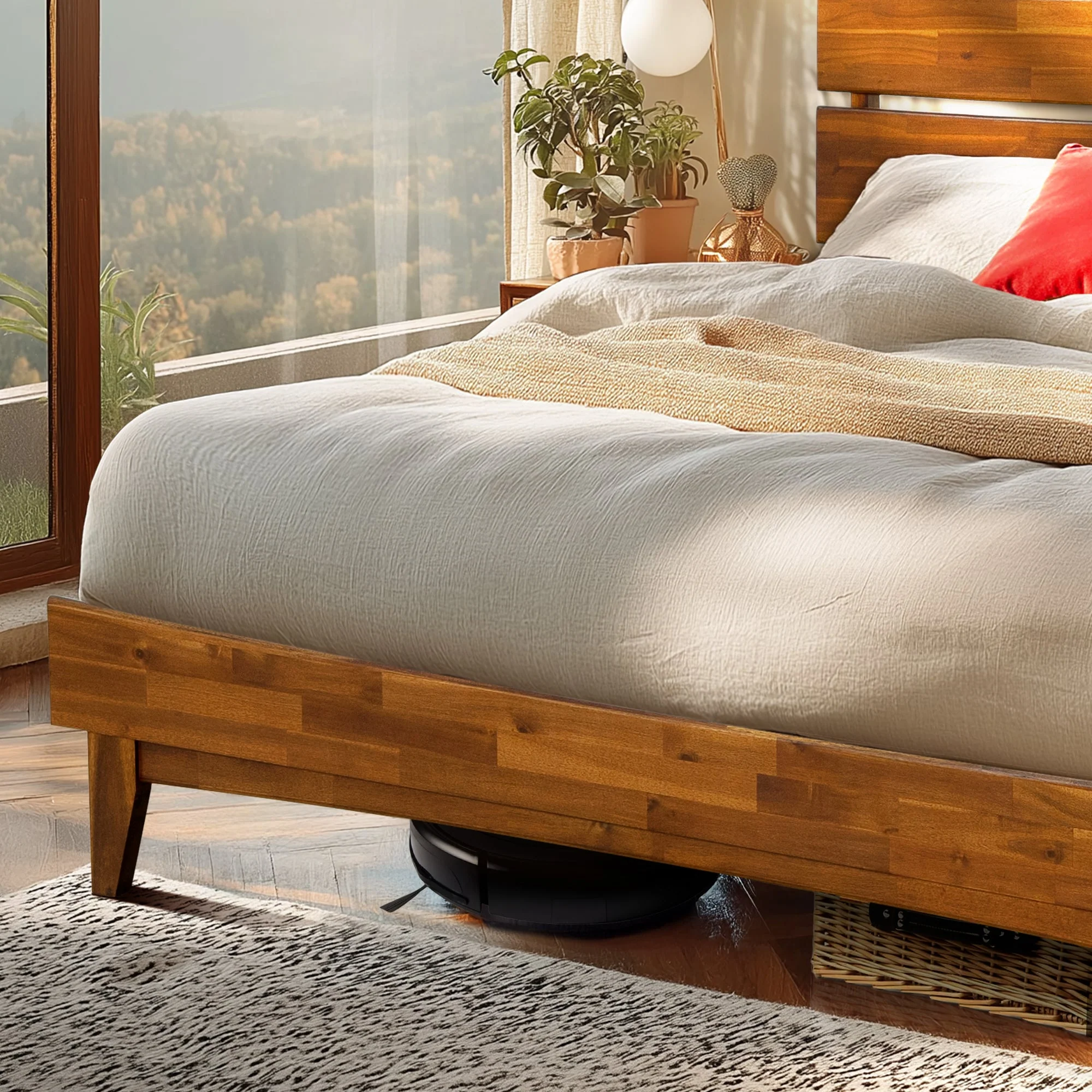 Acacia Solid Wood Bed Frame - Aurora Style for a Stylish Bedroom - Image 31