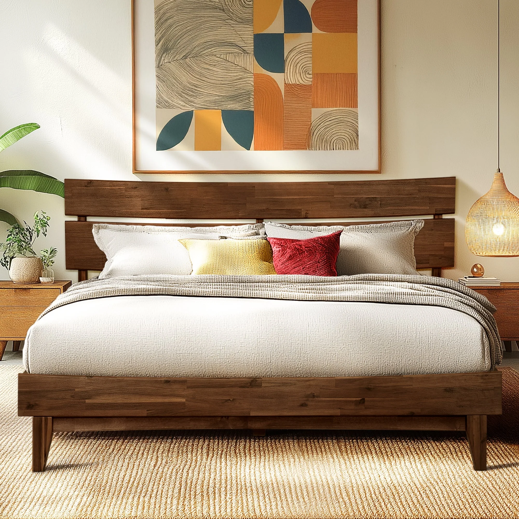 Acacia Solid Wood Bed Frame - Aurora Style for a Stylish Bedroom - Image 40