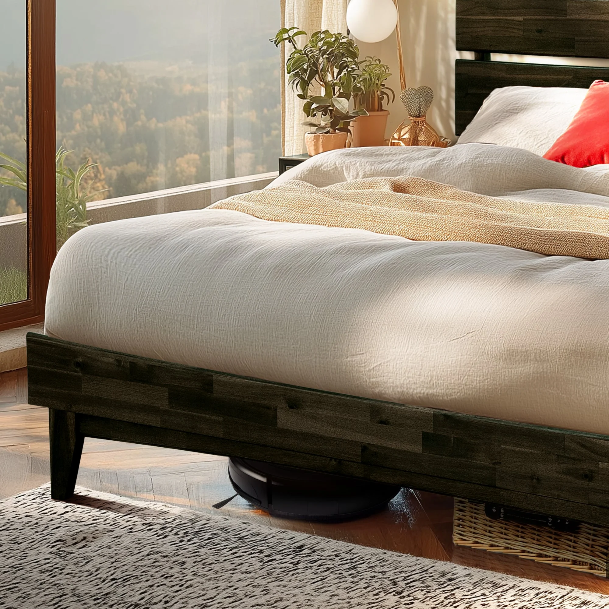 Acacia Solid Wood Bed Frame - Aurora Style for a Stylish Bedroom - Image 5