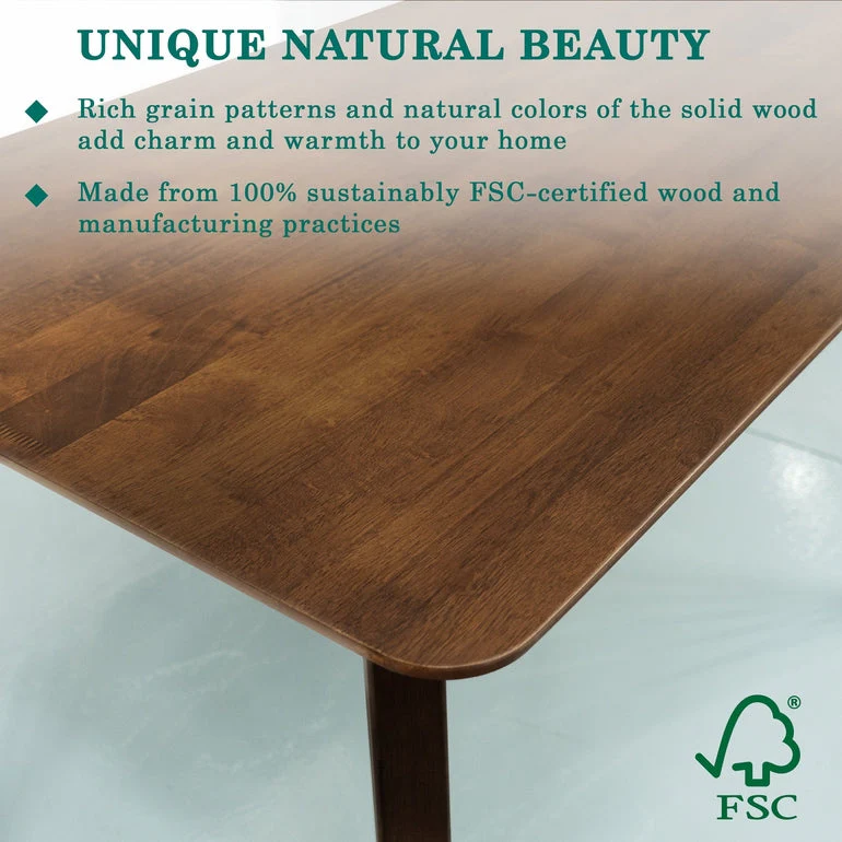 Acacia Verve 48" Solid Wood Dining Table - Ideal Kitchen Table for 4 - Image 13