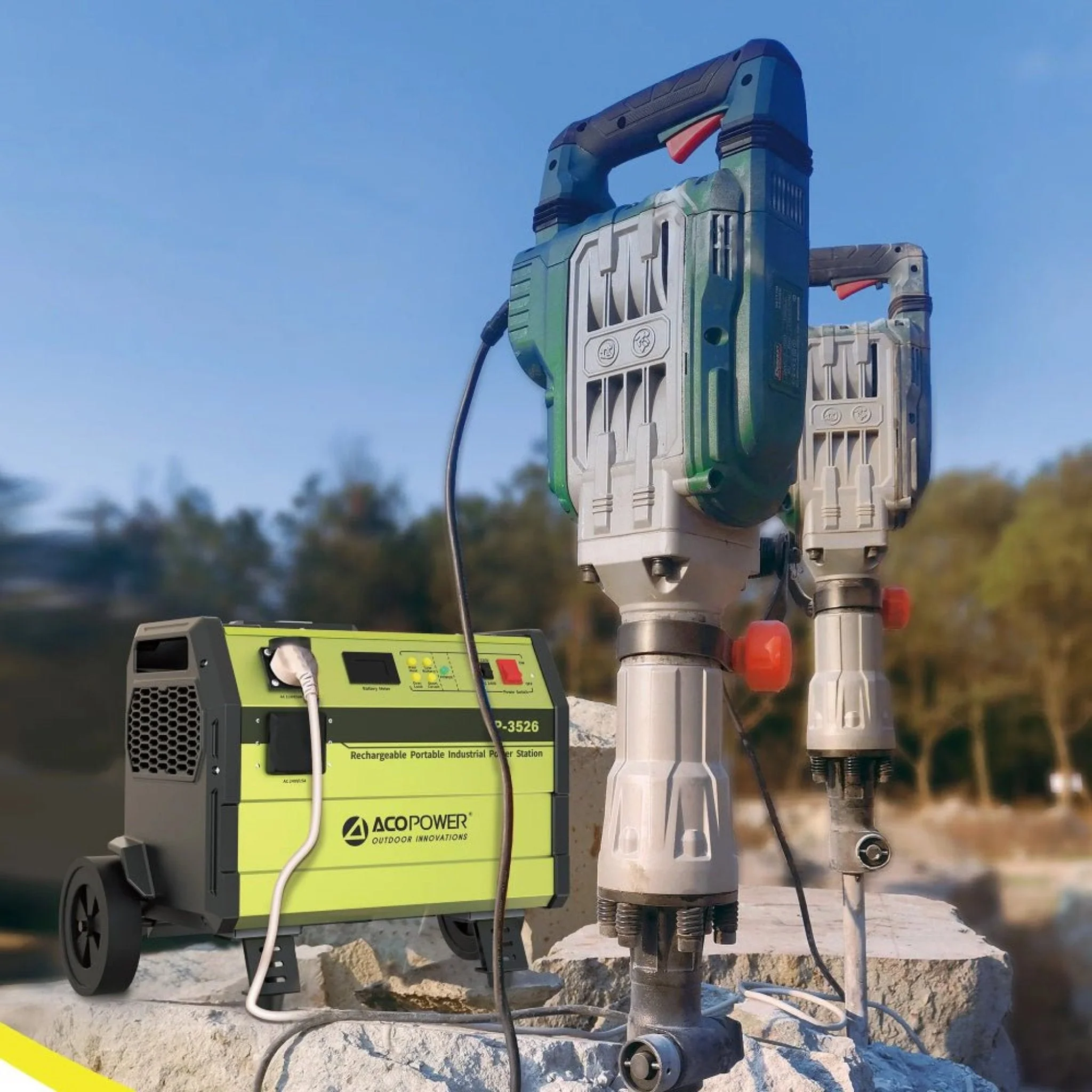 Acopower IP-3526 3.5KW/2.6KWH Rechargeable Portable Industrial Power Station (SAK05781) - Image 6