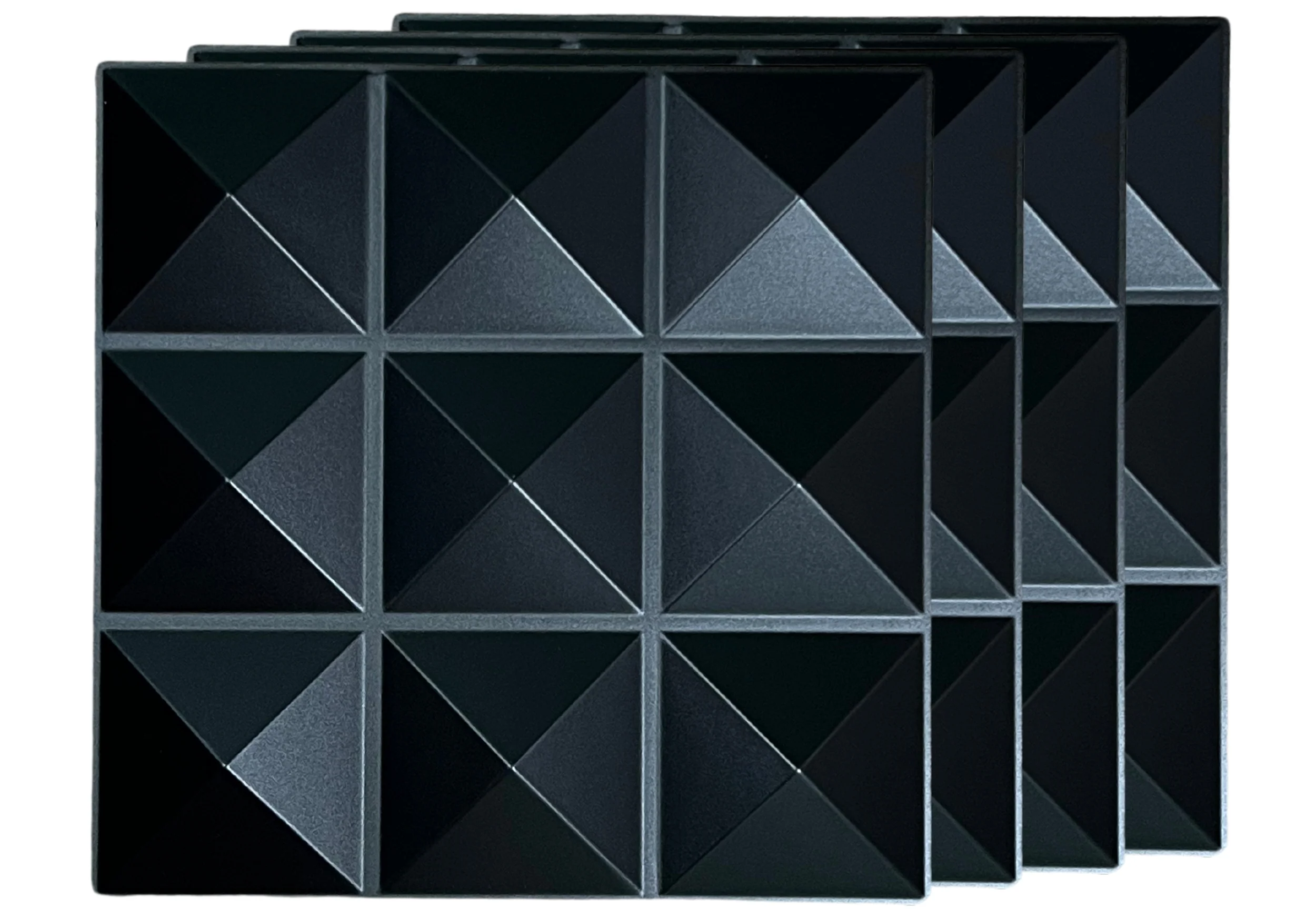 Acoustic Diffuser - PVC Sound Diffusion Panel - 4 Pack - Image 5