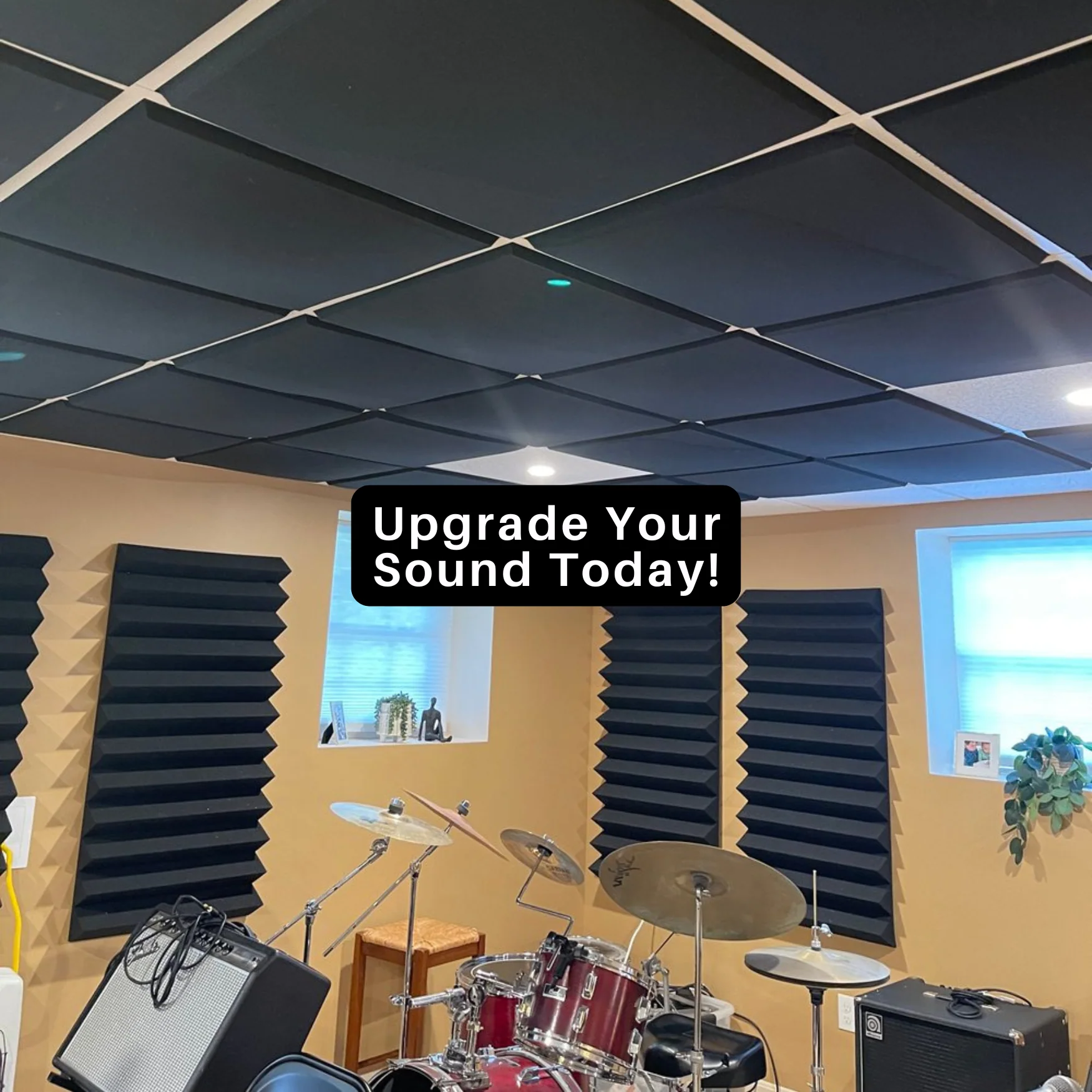 Acoustic Foam Drop Ceiling Tiles - Image 4