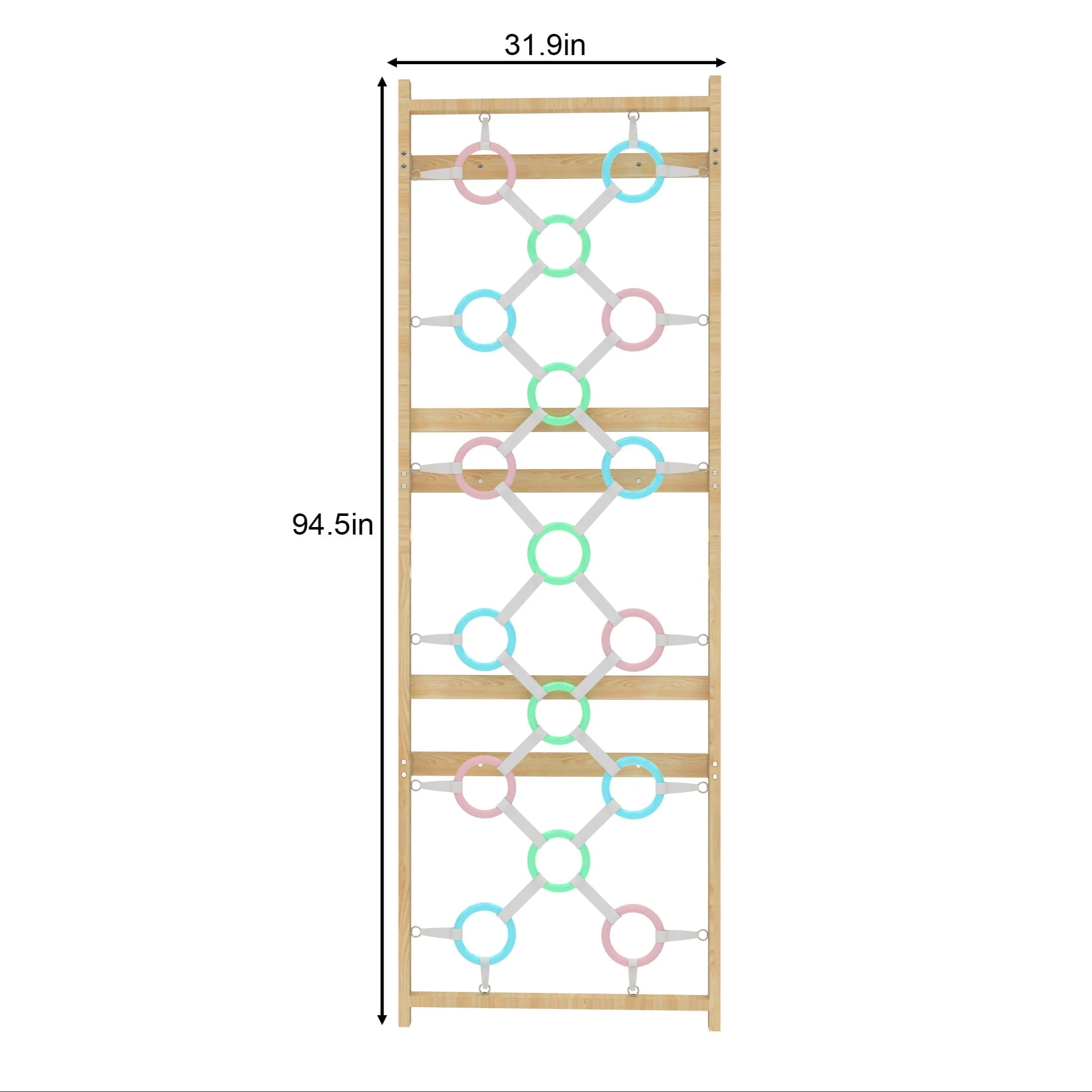 Add-On Ring Wall Panel for 95" Modular Walnut - Image 2