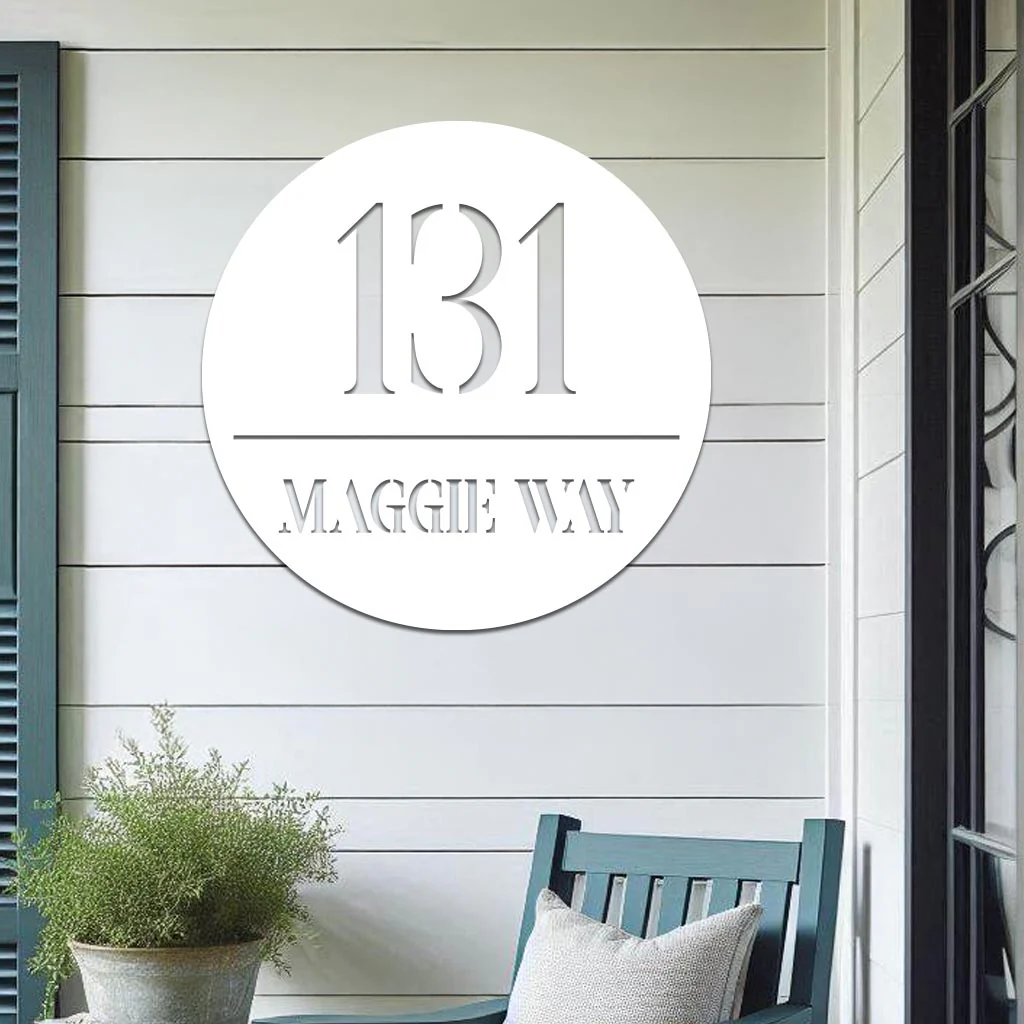 Address Sign, Number and Street - Image 2