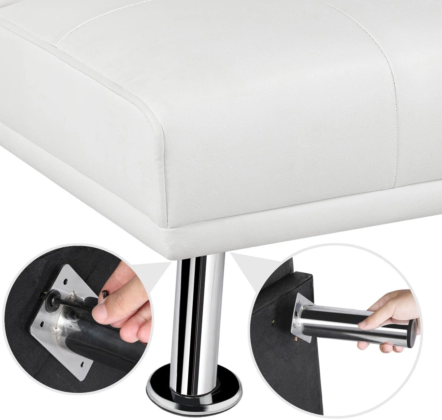 Adjustable Convertible Sofa Bed with Cup Holders - Image 7