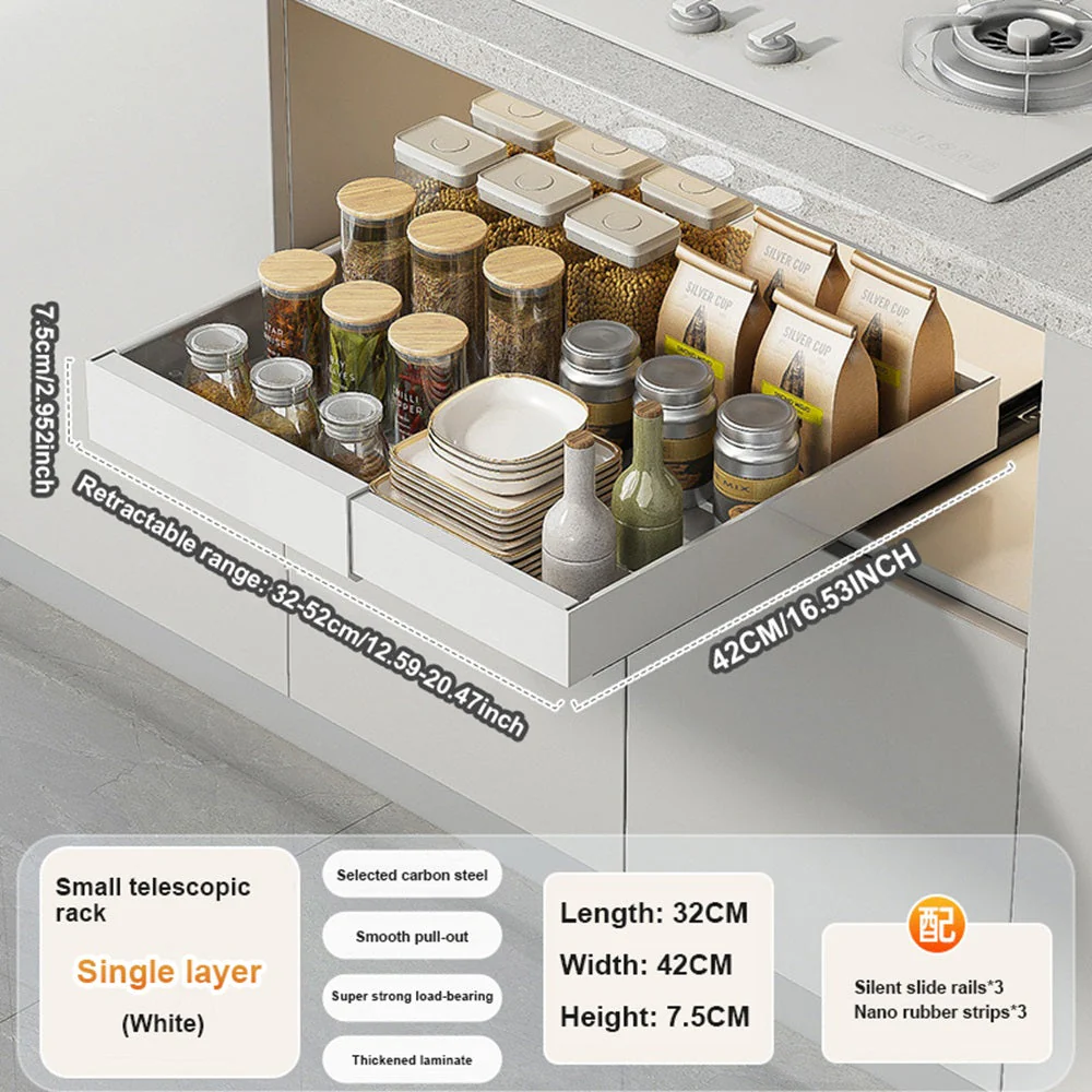 Adjustable Pull Out Cabinet Drawer - Image 6
