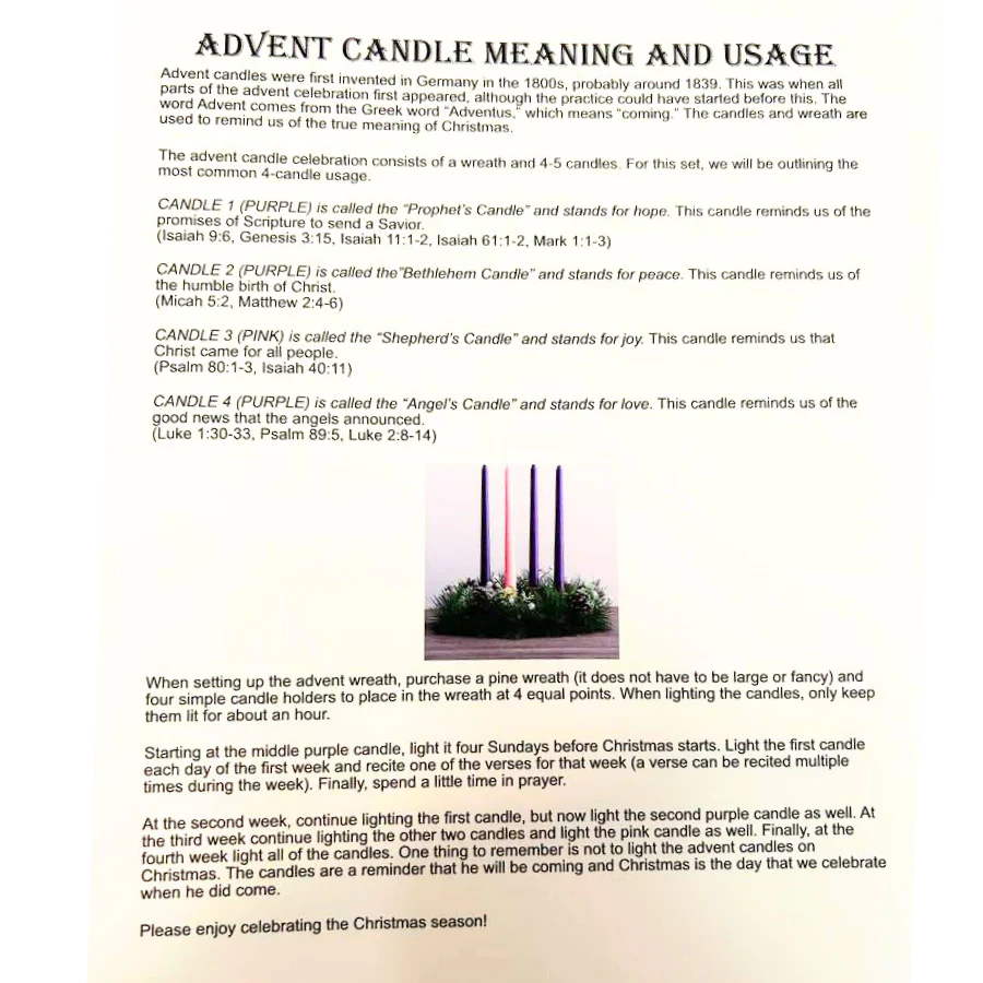Advent Candles | Unscented | Blended Light - Image 4
