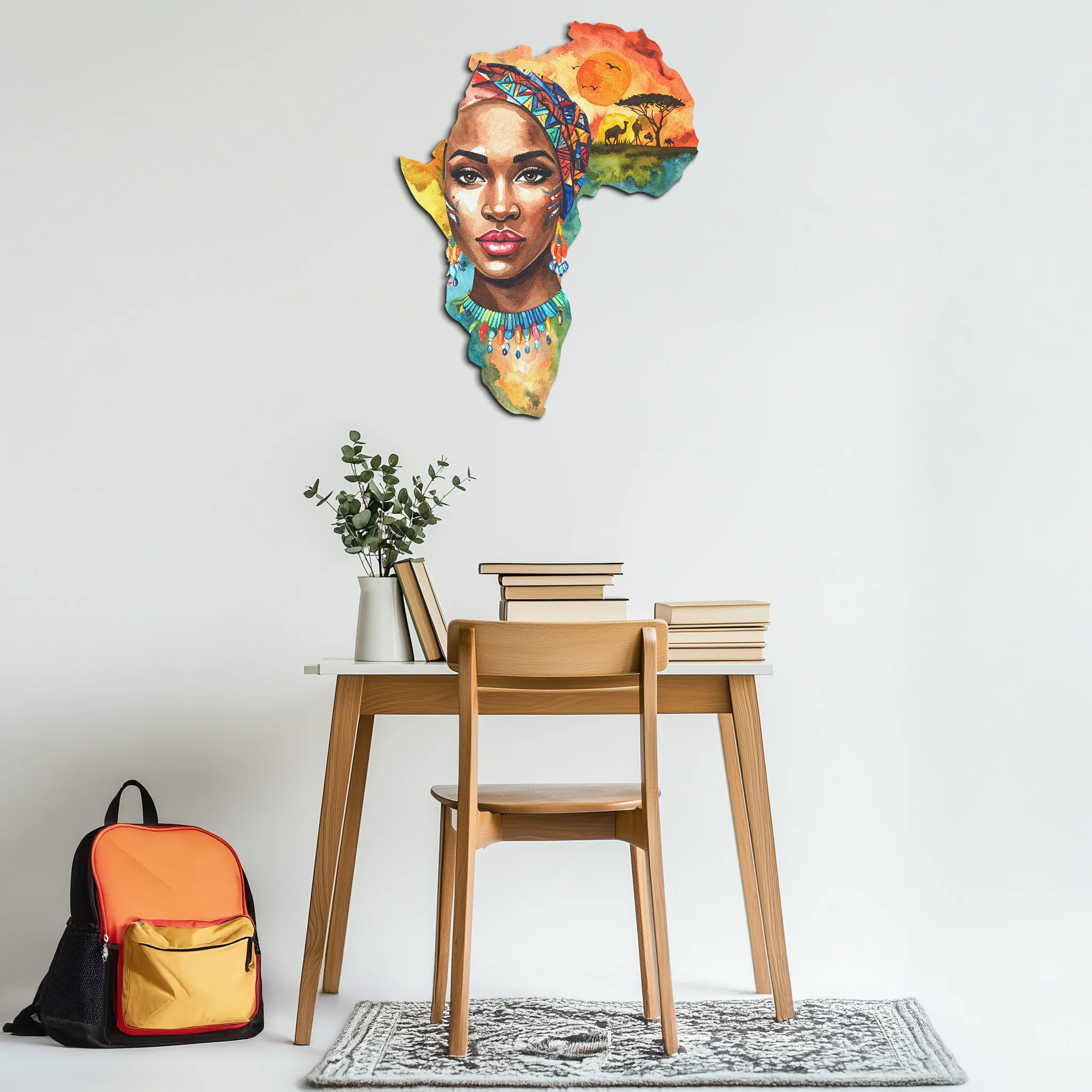 African Queen Metal Wall Art – Bold Cultural Decor-KAFUVM040 - Image 4