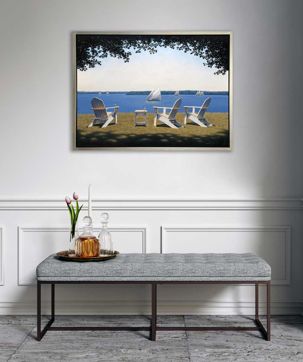Afternoon Seating - Limited Edition Canvas Print - Image 2