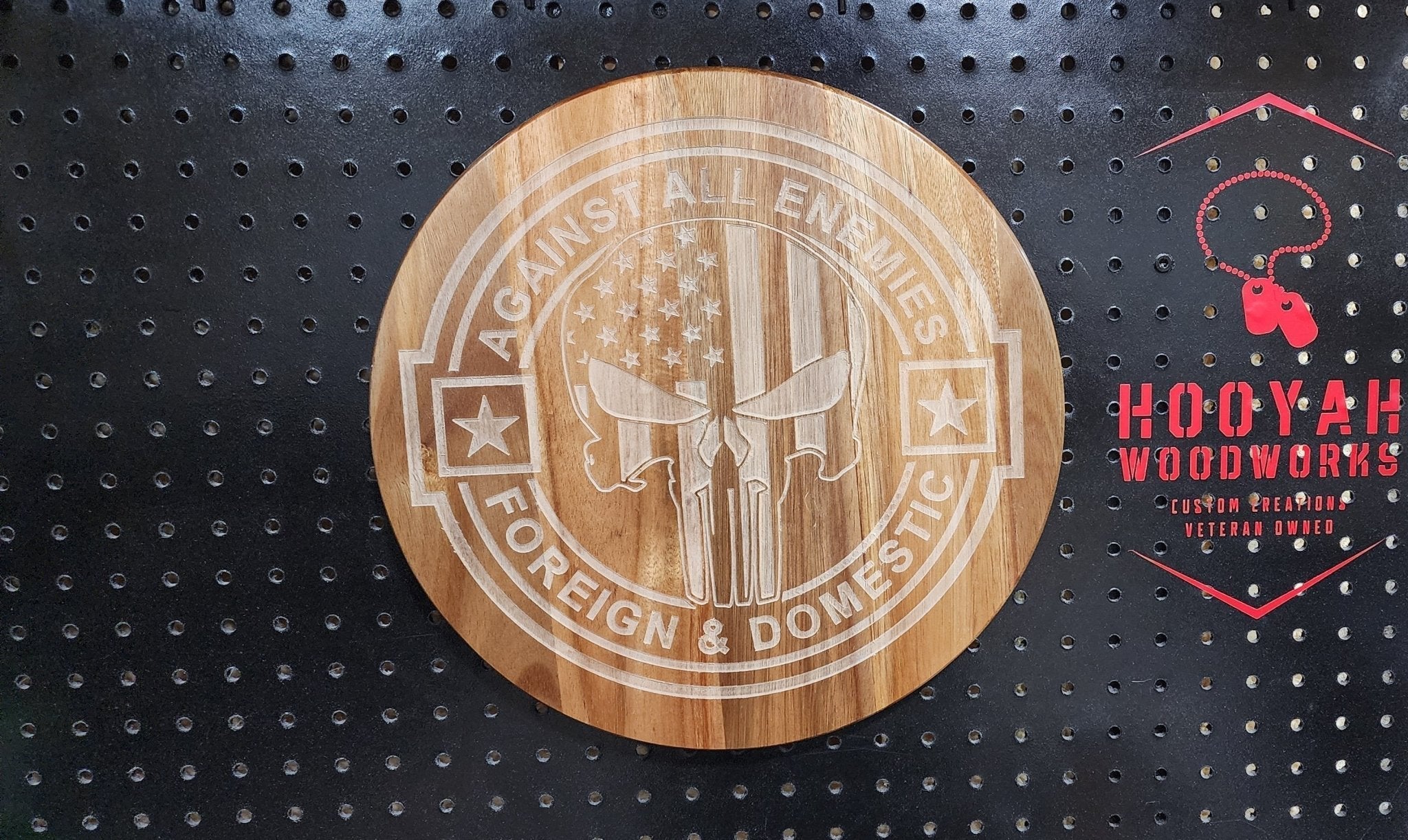 Against all enemies punisher skull sign - Image 3