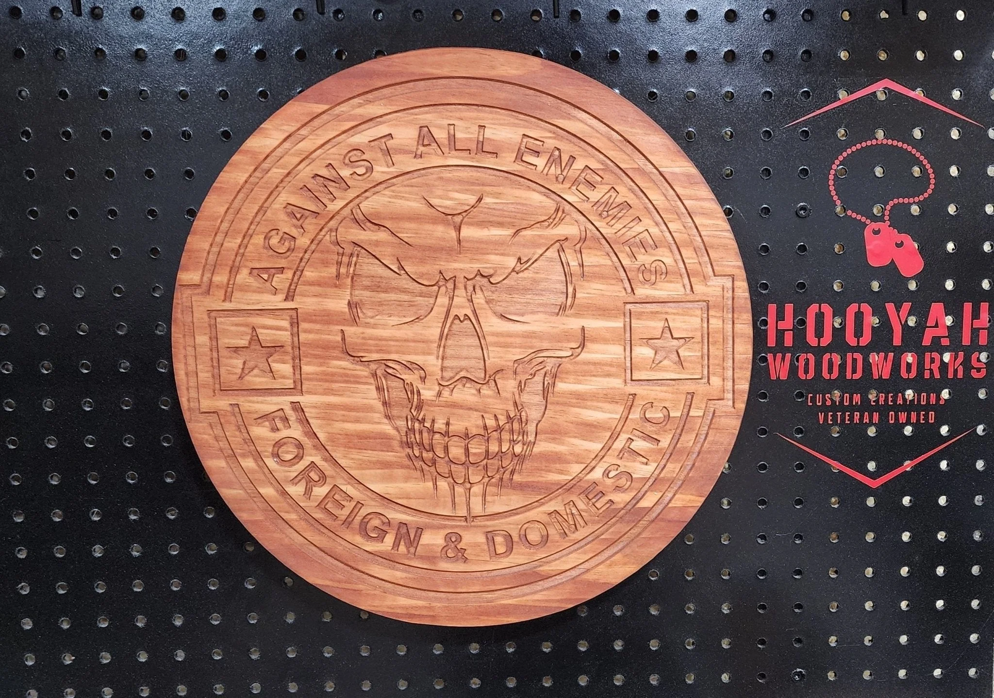 Against all enemies skull sign. - Image 3