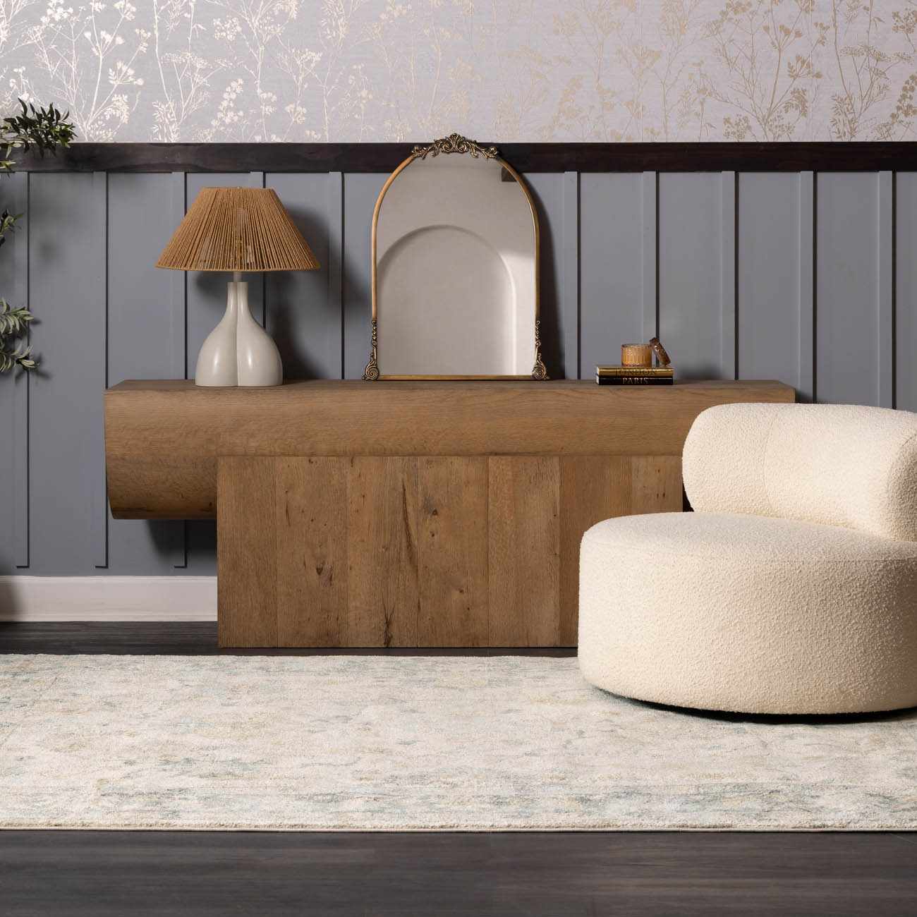 Ahmaud Beige & Light Gray Thick Luxe Area Rug - Image 9