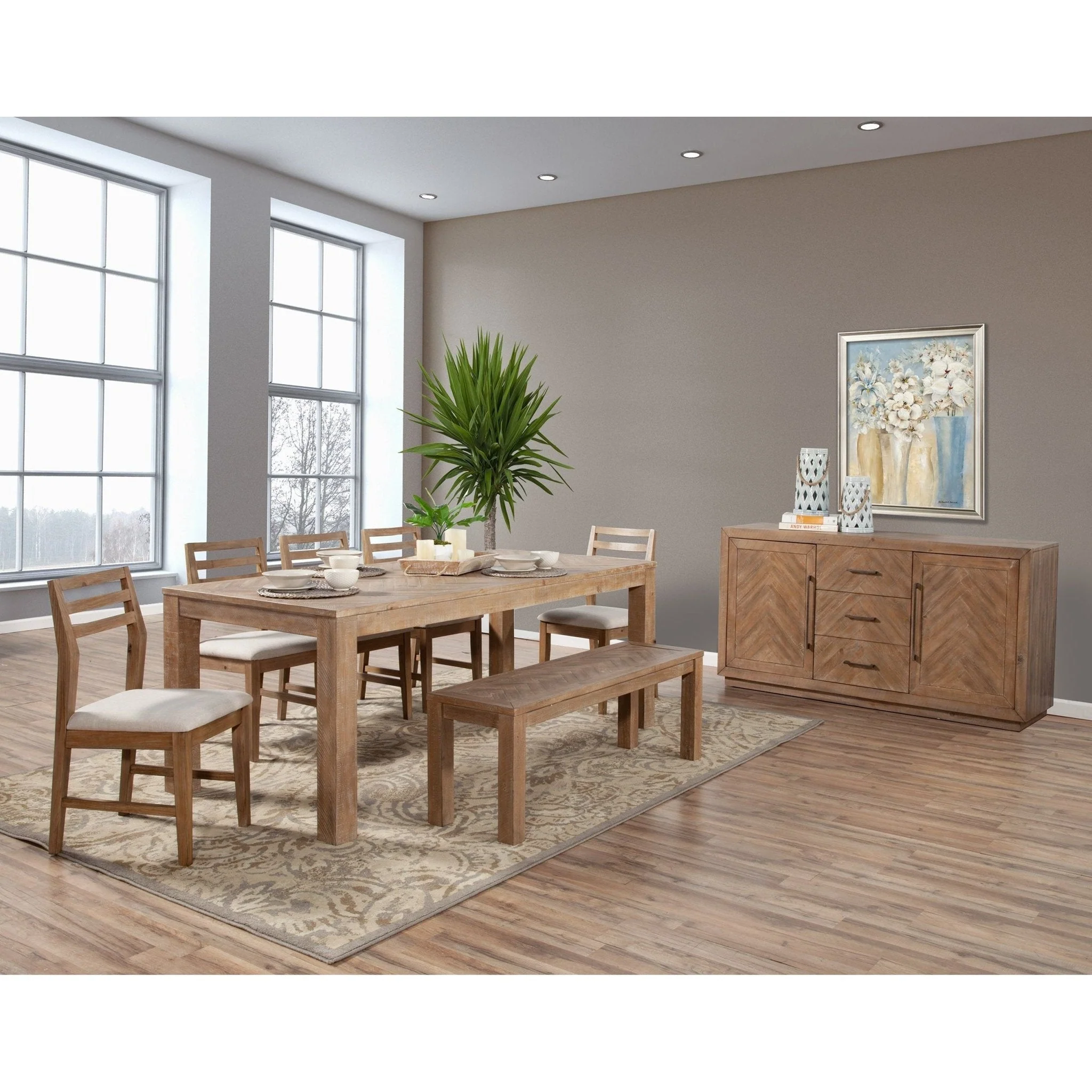 Aiden Dining Table, Natural Weathered - Image 9