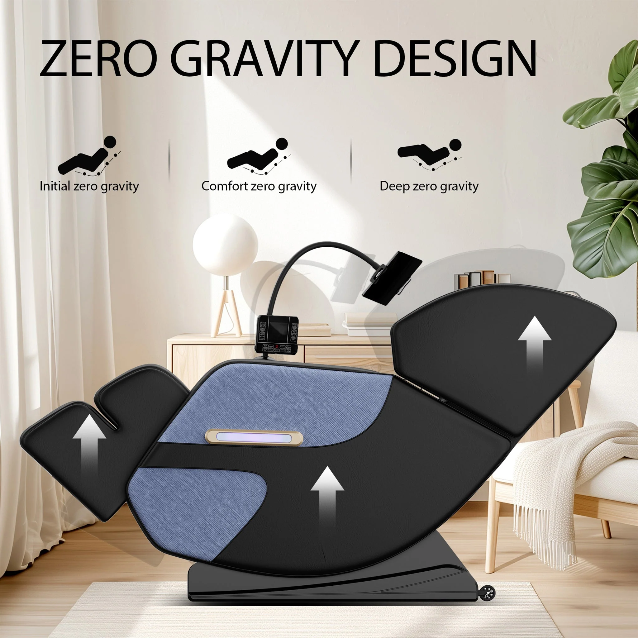 Airvana Imperium Full-Body Zero Gravity Massage Recliner Chair With Ambient Lighting (SAK34591) - Image 5