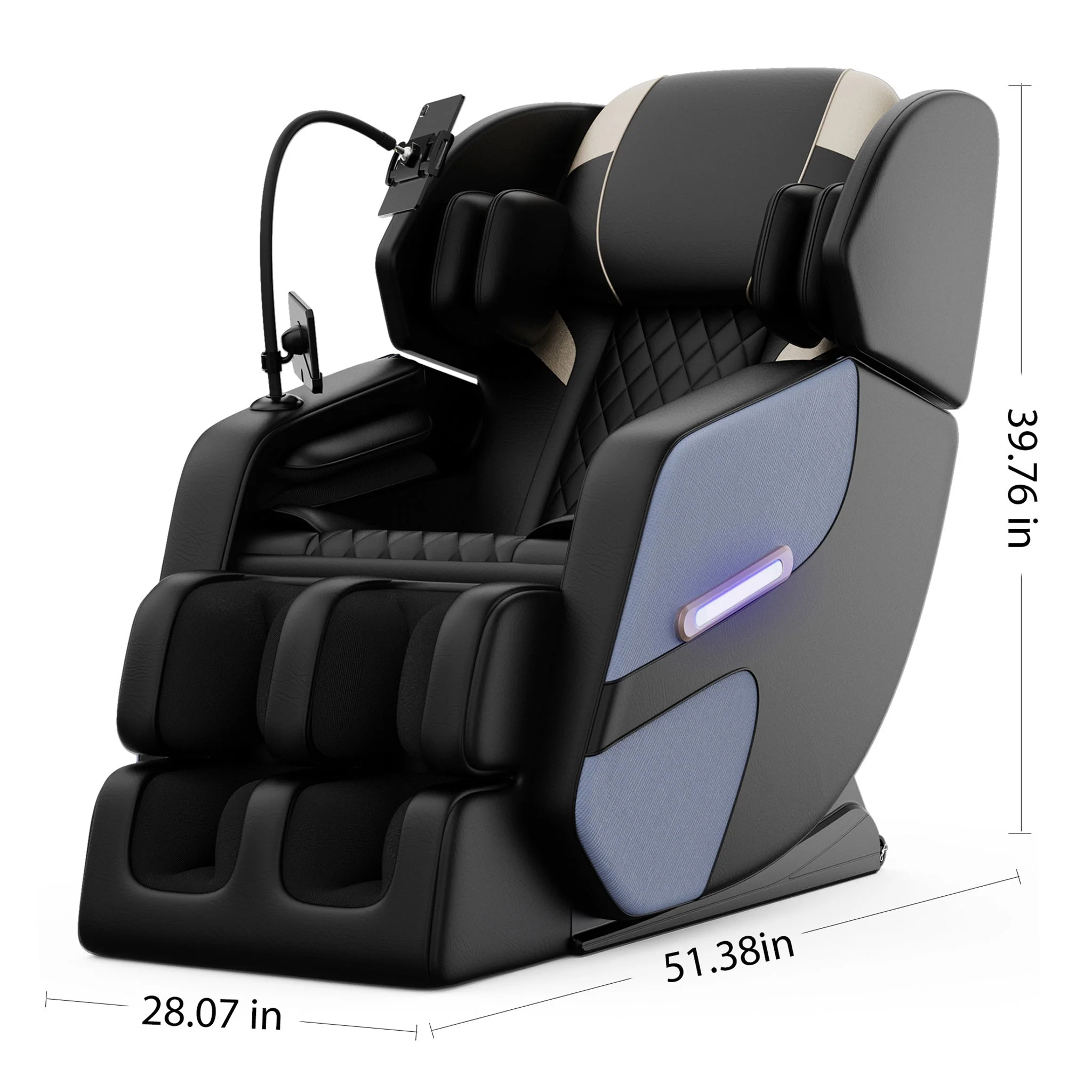 Airvana Imperium Full-Body Zero Gravity Massage Recliner Chair With Ambient Lighting (SAK34591) - Image 9