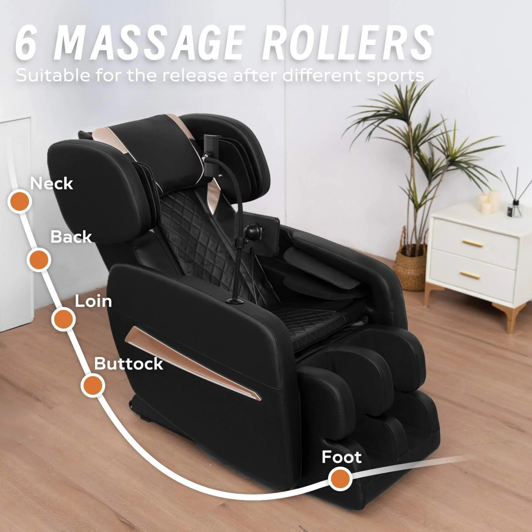 Airvana Nocturne Full-Body Zero Gravity Massage Chair With Retractable Footrest (SAK40593) - Image 3
