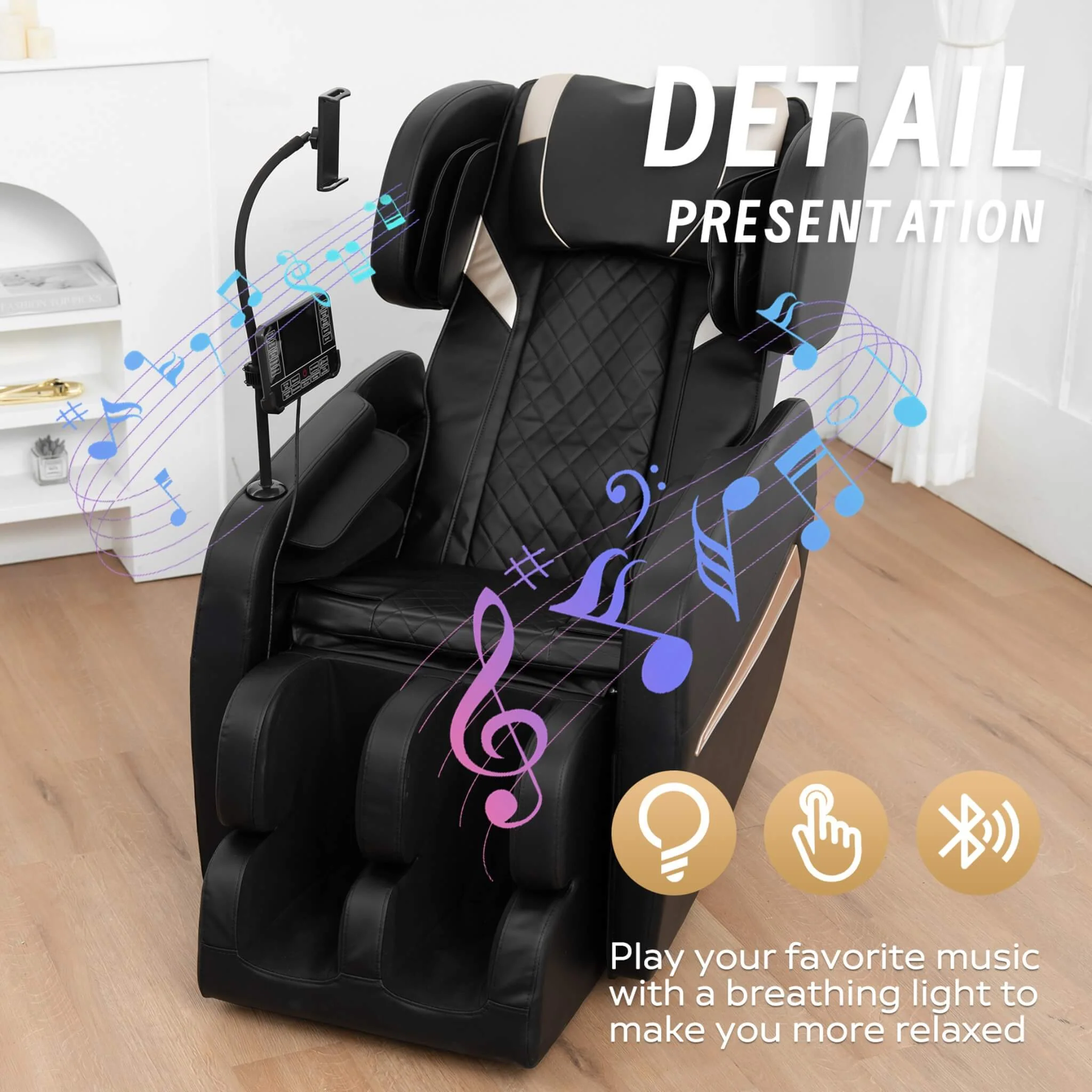Airvana Nocturne Full-Body Zero Gravity Massage Chair With Retractable Footrest (SAK40593) - Image 6