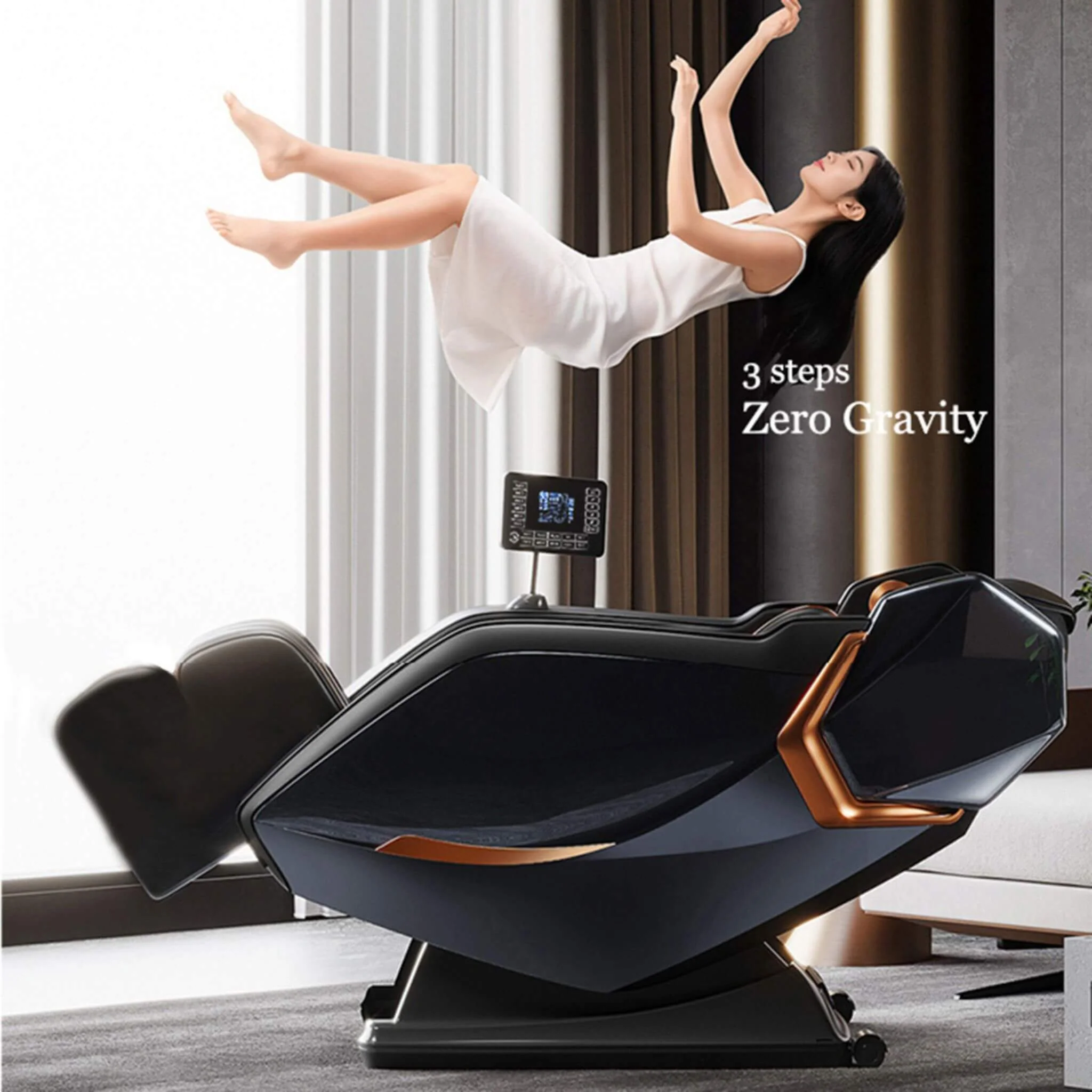 Airvana Nova Full-Body Zero Gravity Shiatsu Massage Chair With Heat And Voice Control (SAK49206) - Image 4