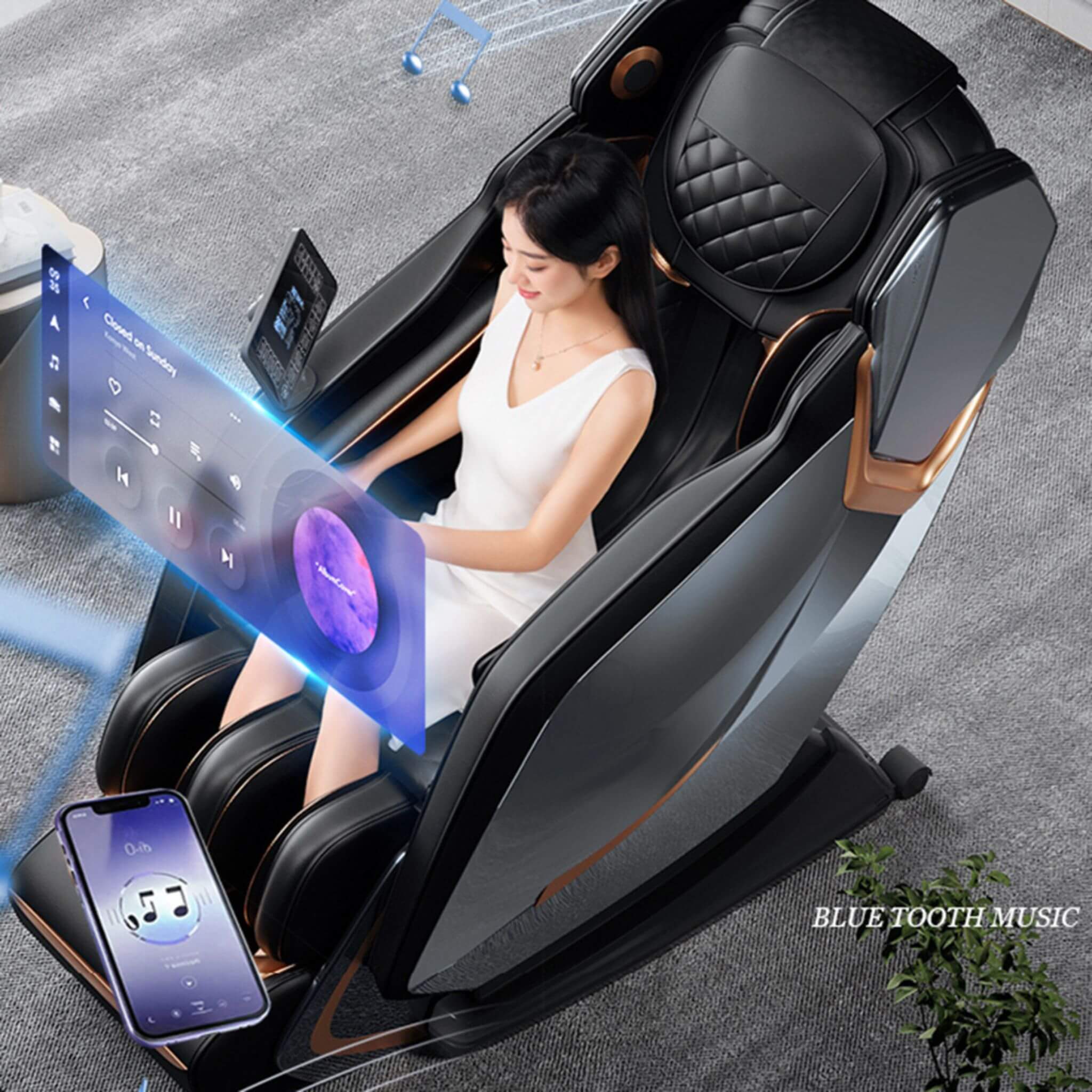 Airvana Nova Full-Body Zero Gravity Shiatsu Massage Chair With Heat And Voice Control (SAK49206) - Image 5