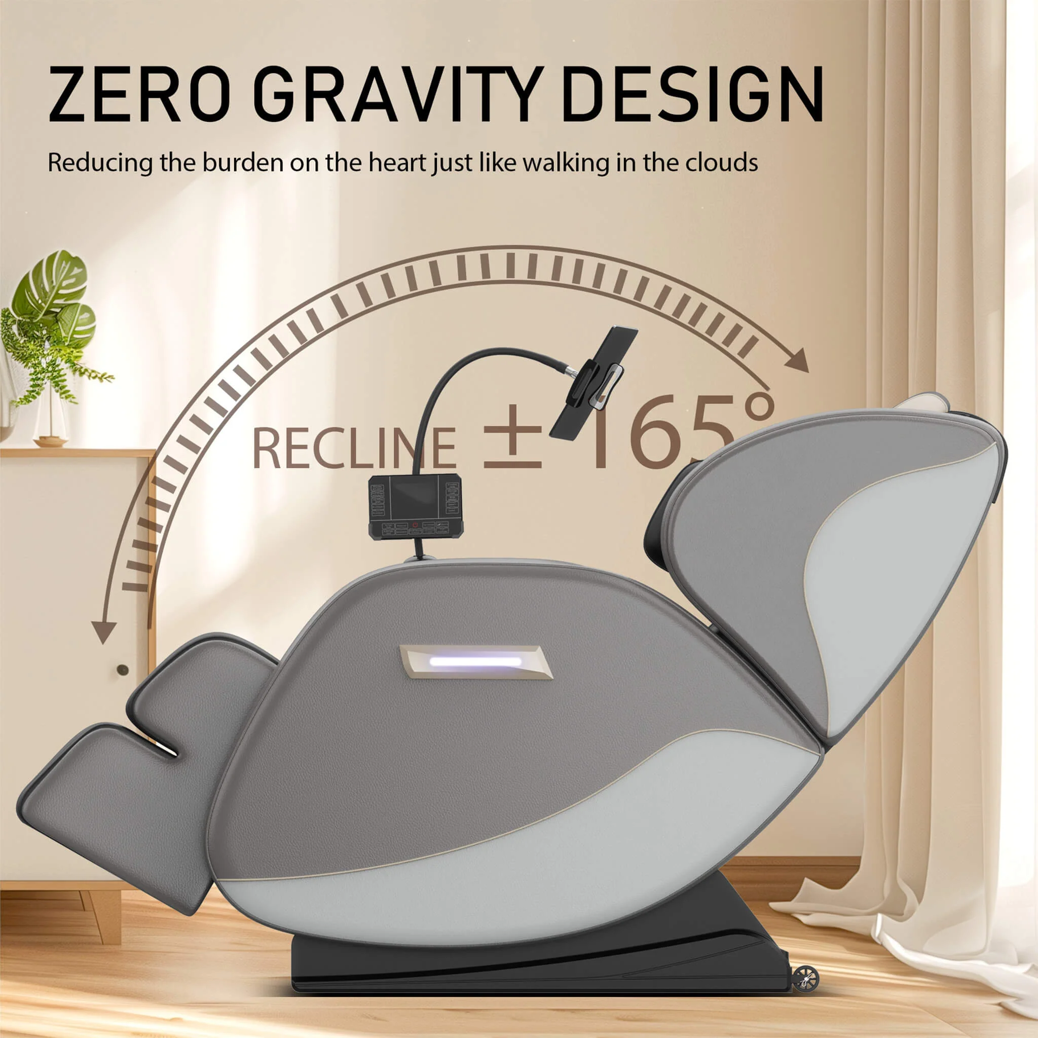 Airvana Opulence Zero Gravity Massage Recliner Chair With Bluetooth Audio (SAK31972) - Image 3