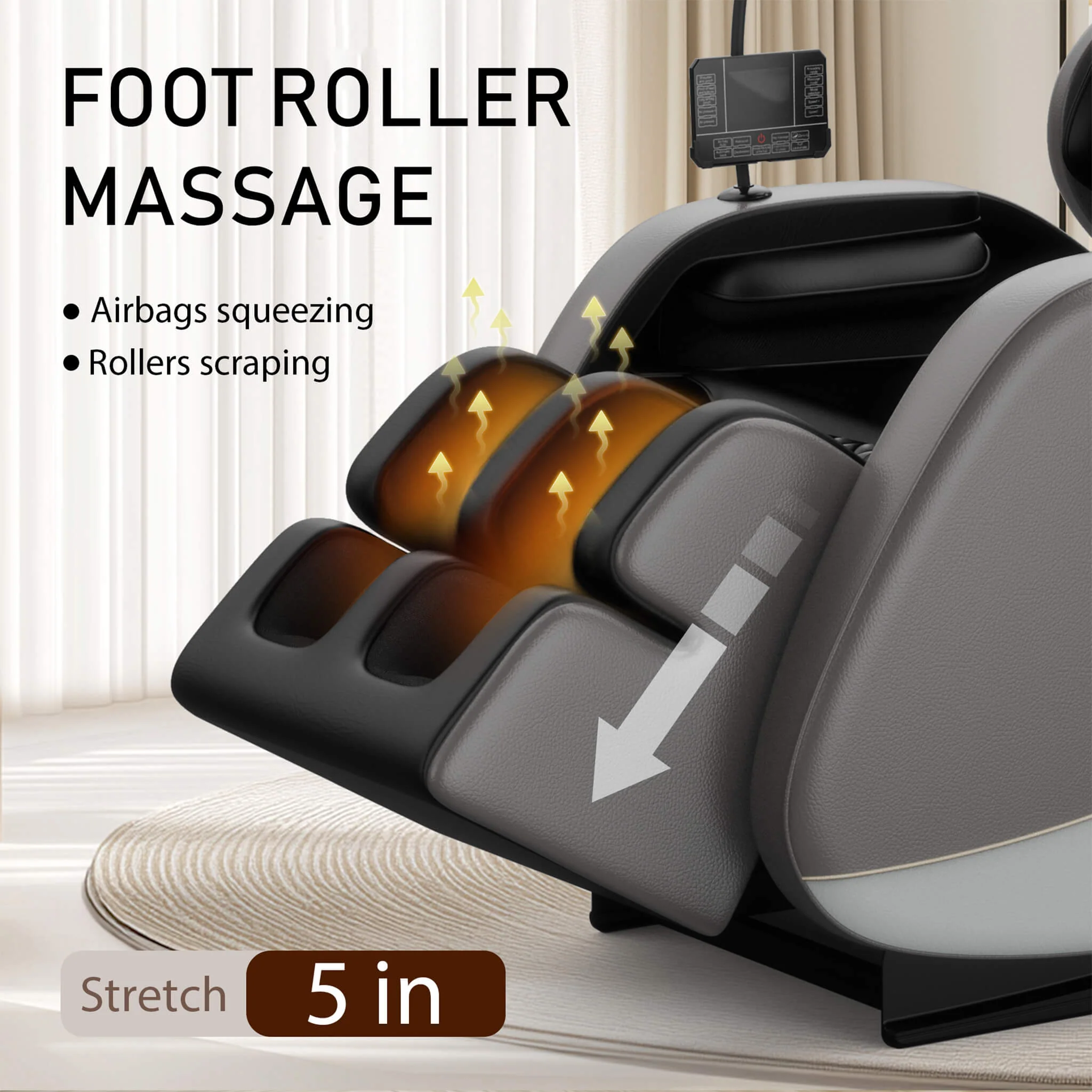Airvana Opulence Zero Gravity Massage Recliner Chair With Bluetooth Audio (SAK31972) - Image 5