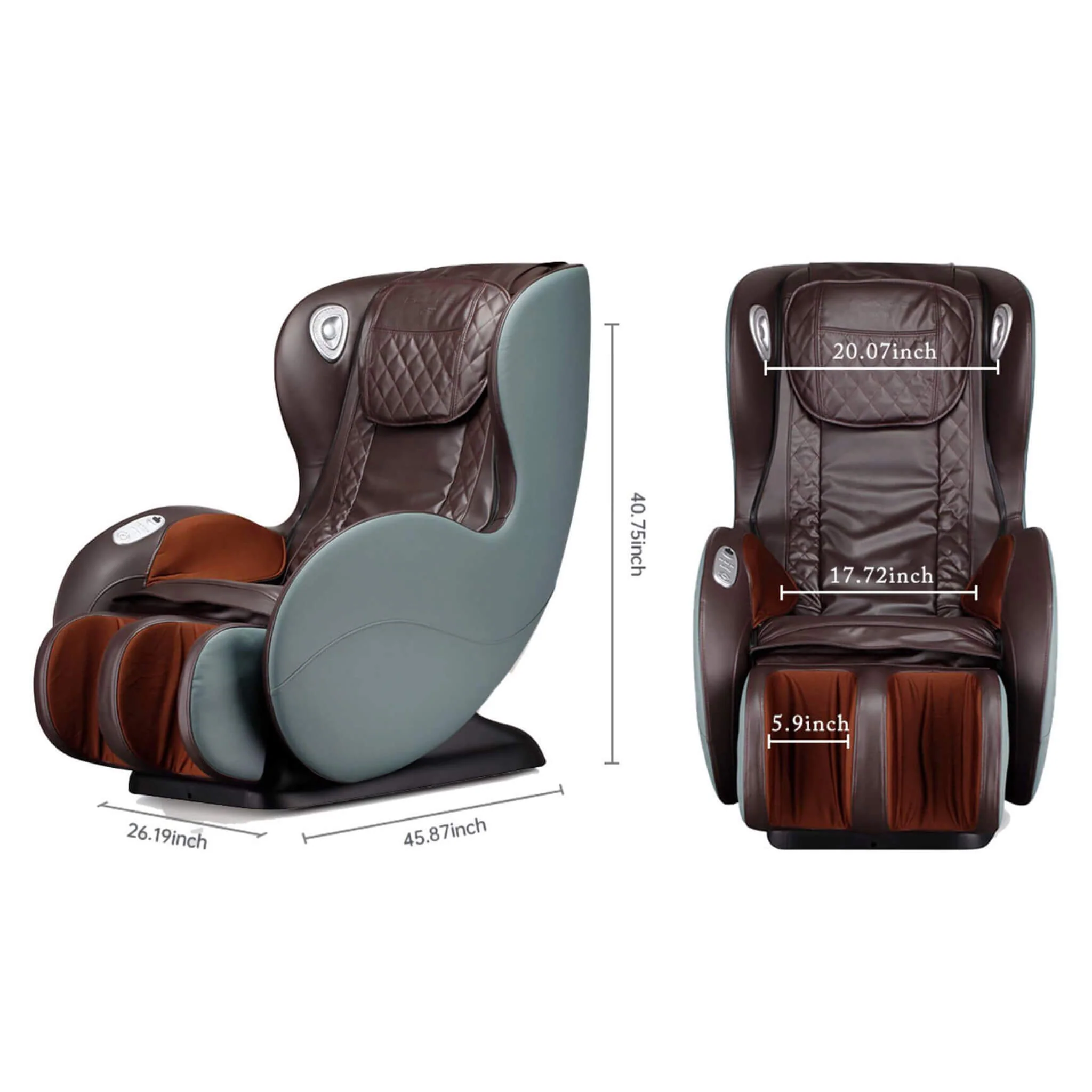 Airvana Luxe SL-Track Full Body Zero Gravity Massage Chair Recliner With Shiatsu & Bluetooth Speaker [GR8526] (SAK57394) - Image 11