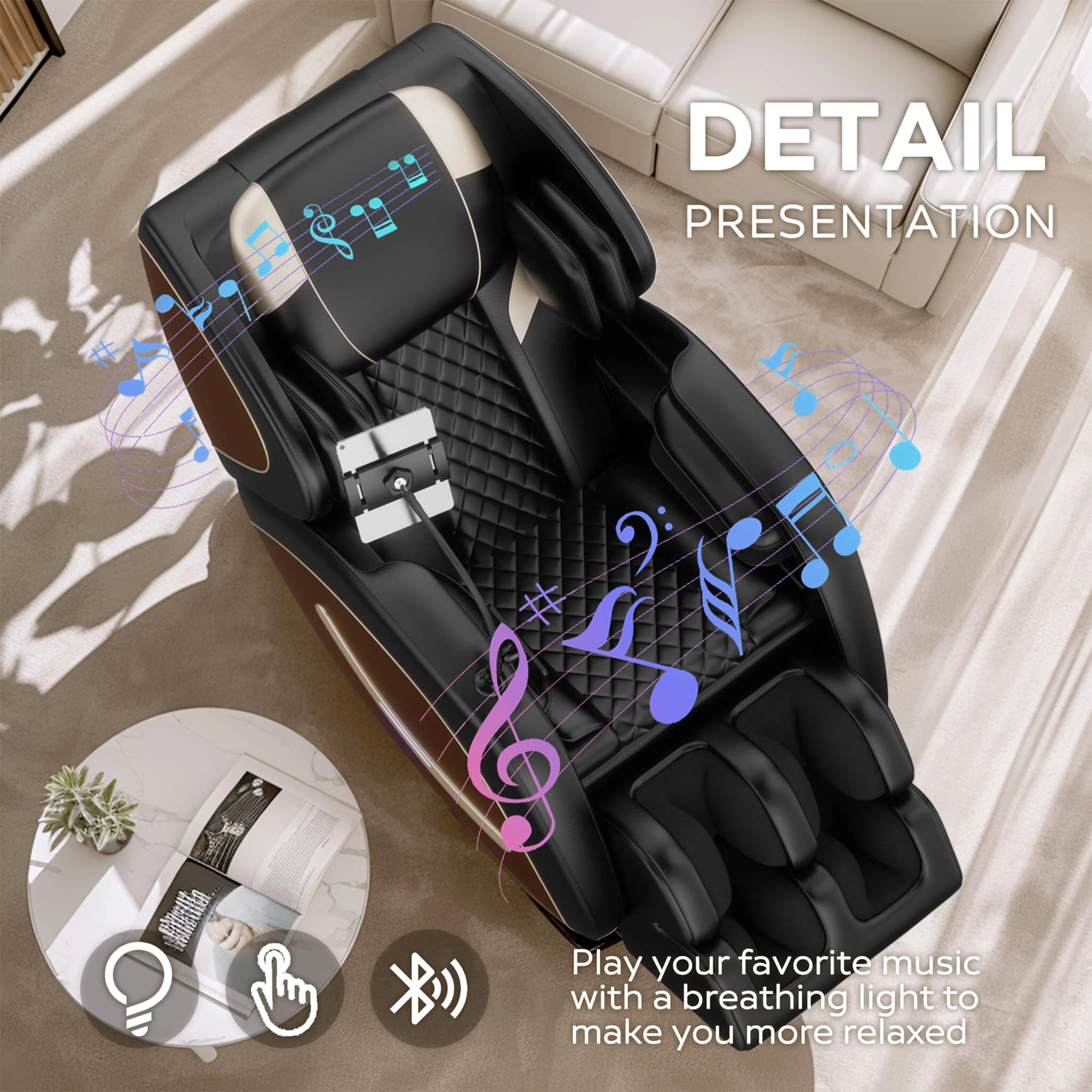 Airvana Sovereign Zero Gravity Massage Chair With Six Massage Rollers (SAK32089) - Image 3