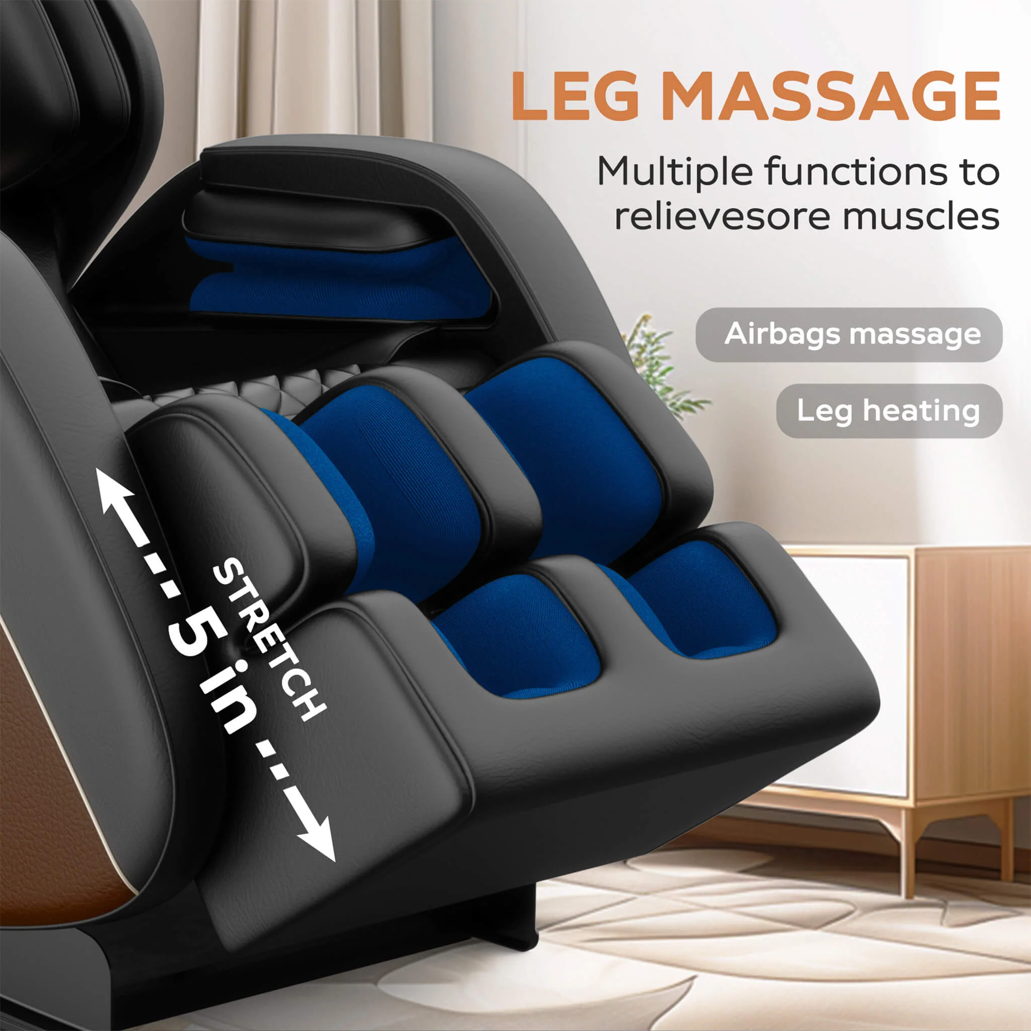 Airvana Sovereign Zero Gravity Massage Chair With Six Massage Rollers (SAK32089) - Image 4