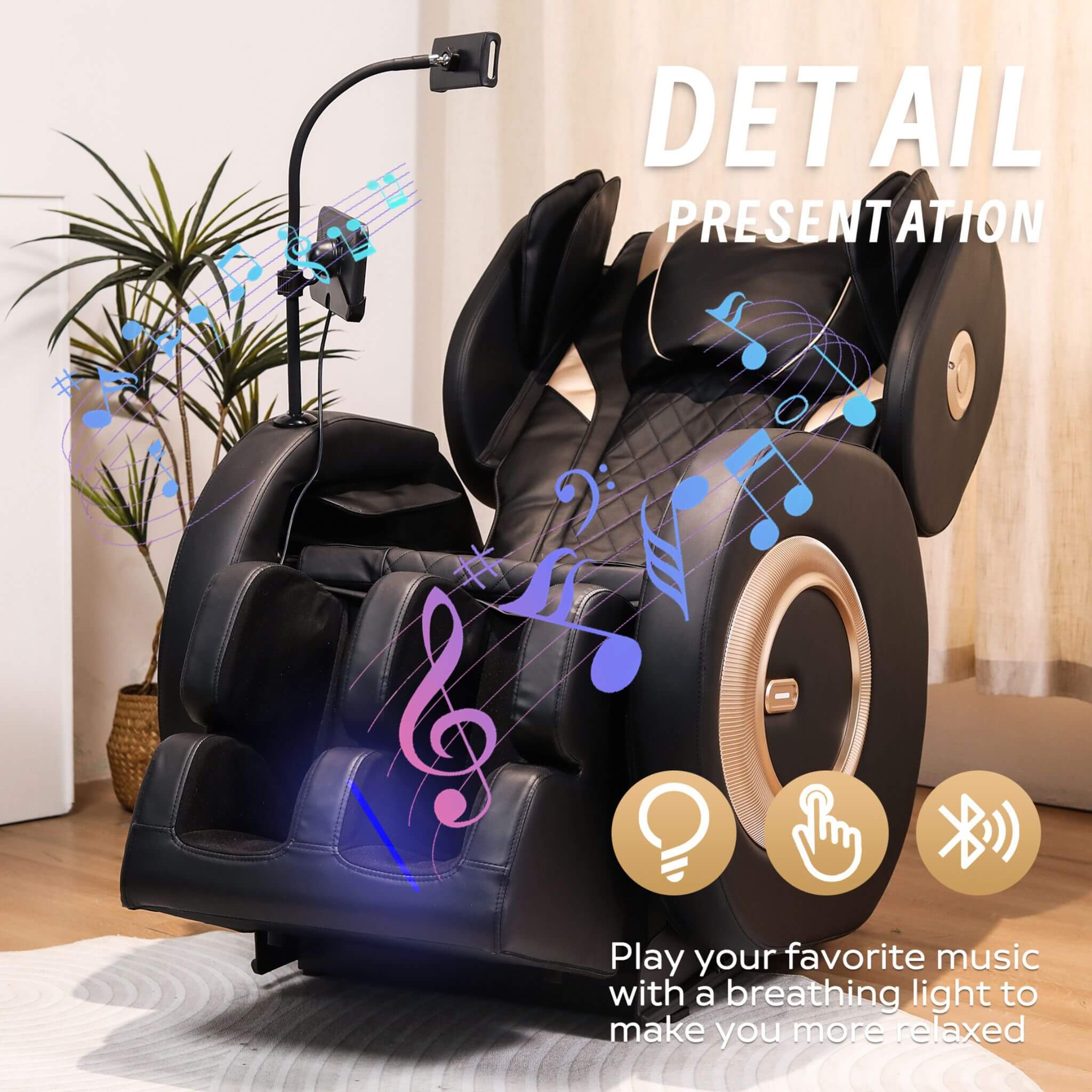Airvana Tranquil Automatic Zero Gravity Massage Recliner Chair With Full Body Air Pressure (SAK76018) - Image 5