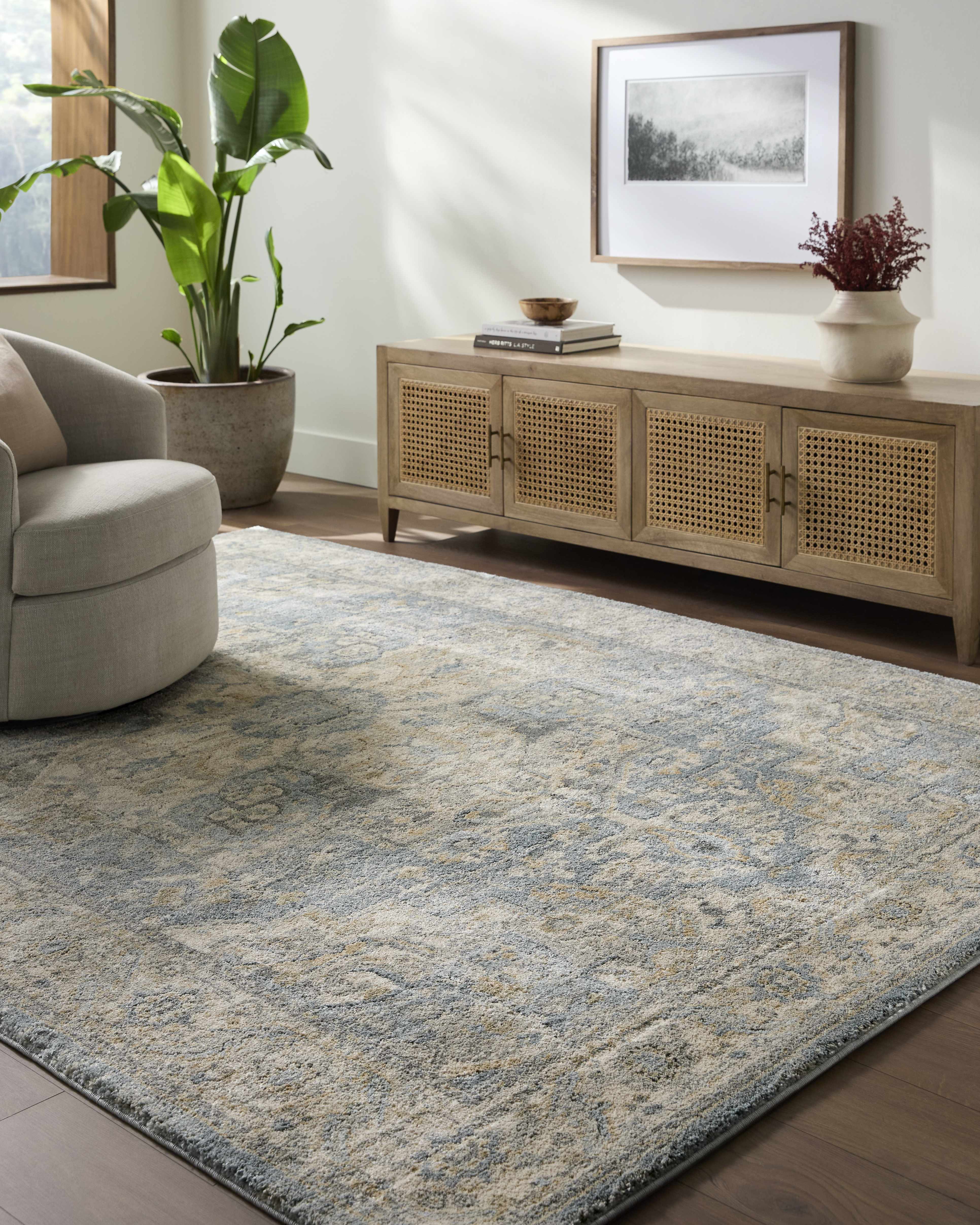 Akshay Beige Thick Luxe Area Rug - Image 2