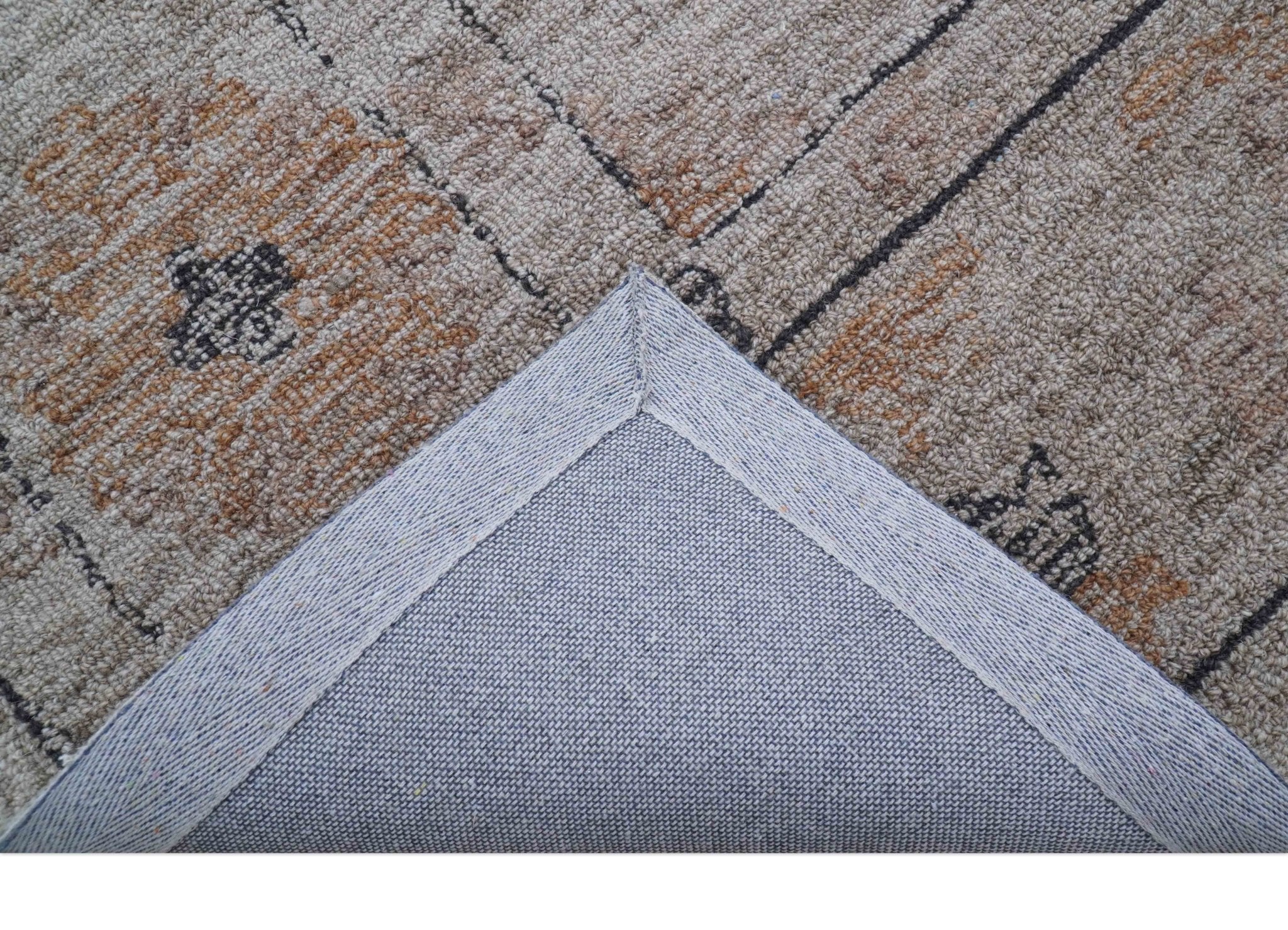 Alexa Custom Made Traditional Oushak Beige Hand Tufted wool rug - Image 6