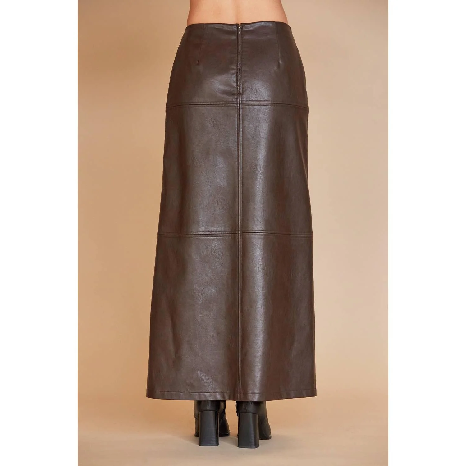 Alexandra Vegan Leather Wrap Skirt [Sizes XS-XL] - Image 6