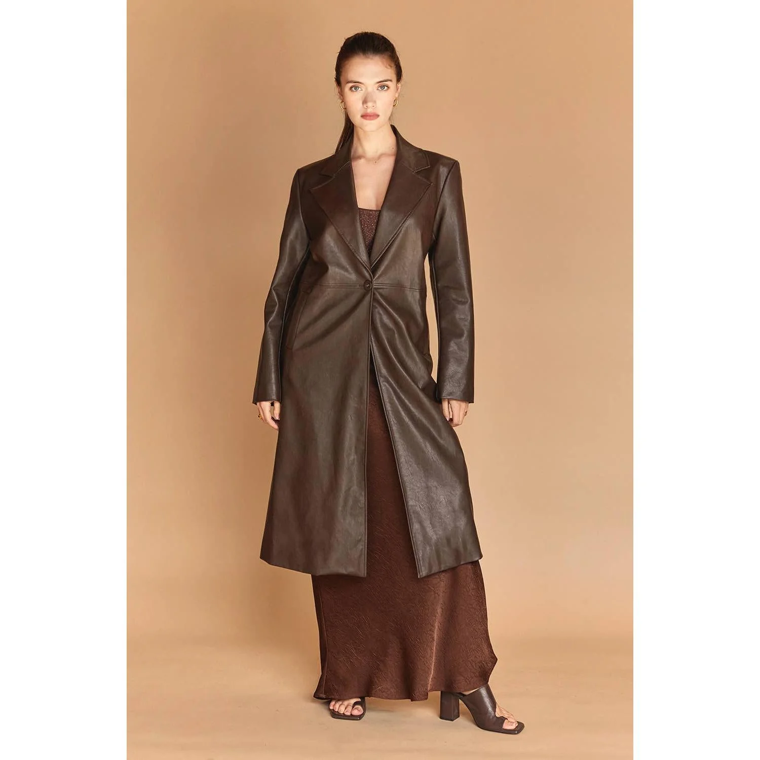 Alexandra Vegan Leather Wrap Skirt [Sizes XS-XL] - Image 7