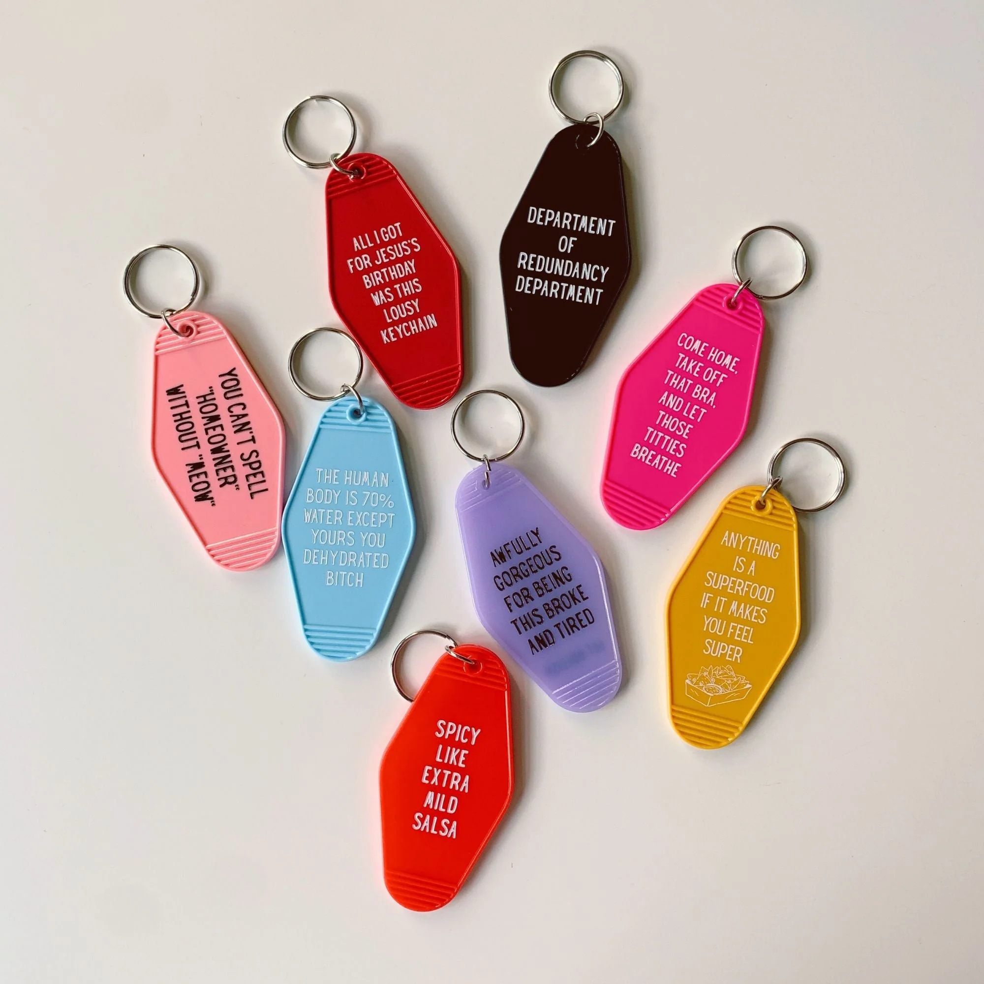 All I Got For Jesus's Birthday Christmas Motel Style Keychain in Red - Image 11