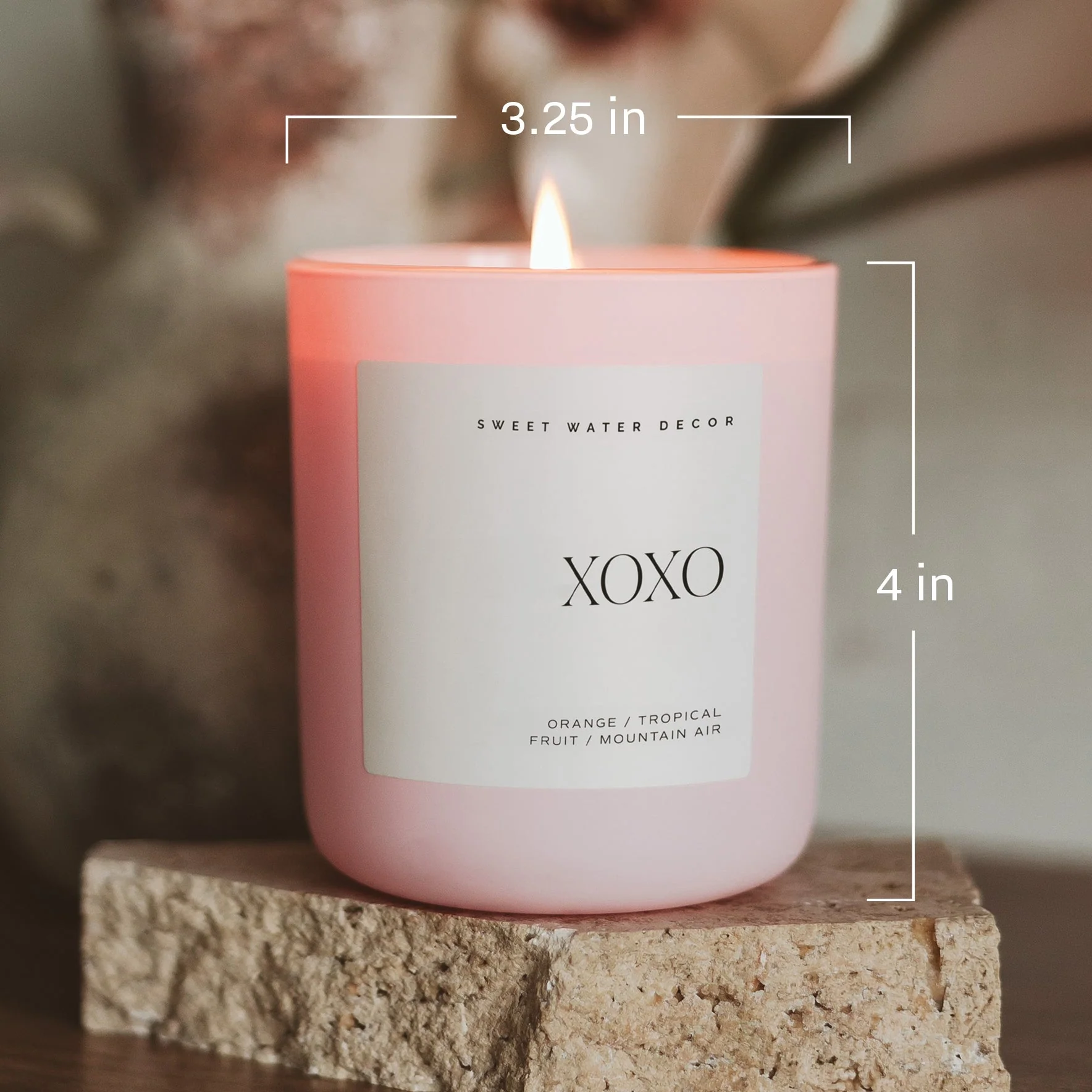 All of Me Loves All of You Soy Candle - Pink Matte Jar - 15 oz - Image 6