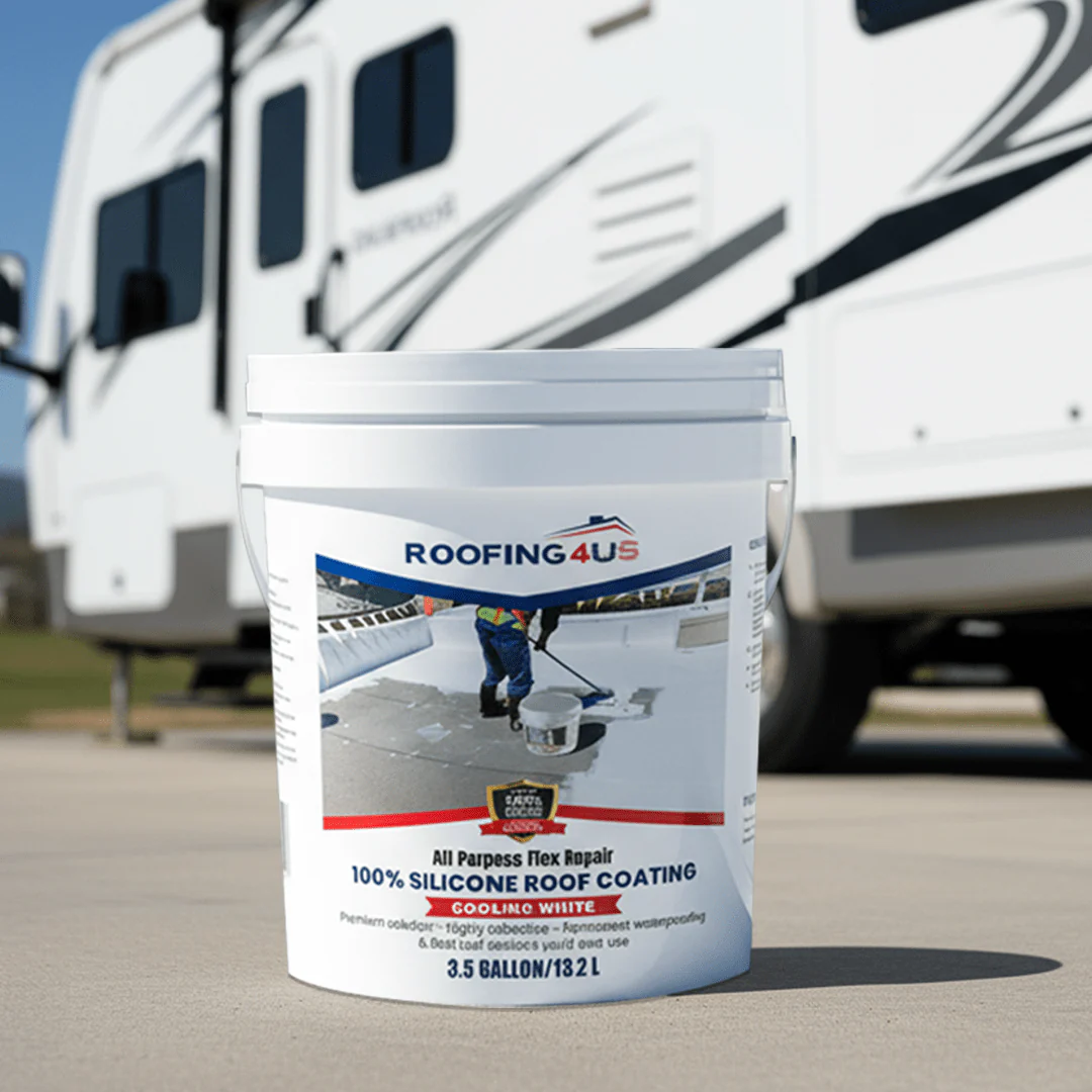All Purpose Flex Repair 100% Silicone Roof Sealant - 3.5 Gallon - Image 9